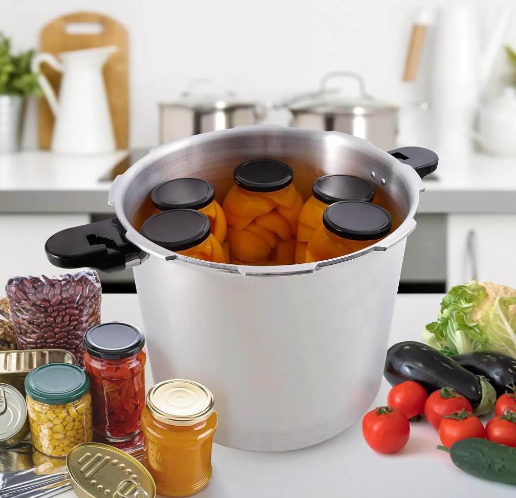 UNIFULL 24 Quart/23 Liter Pressure Cooker,Pressure Canner with Pressure Gauge,Pressure Relief Valve - 15 PSI,and Sealing Ring