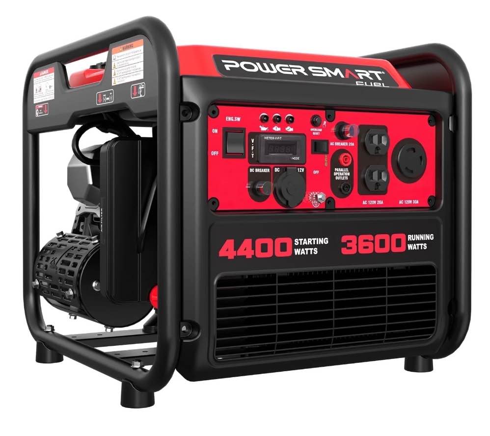 PowerSmart 4450-Watt Gas Powered Inverter Generator for Outdoor and Home Use EPA Compliant
