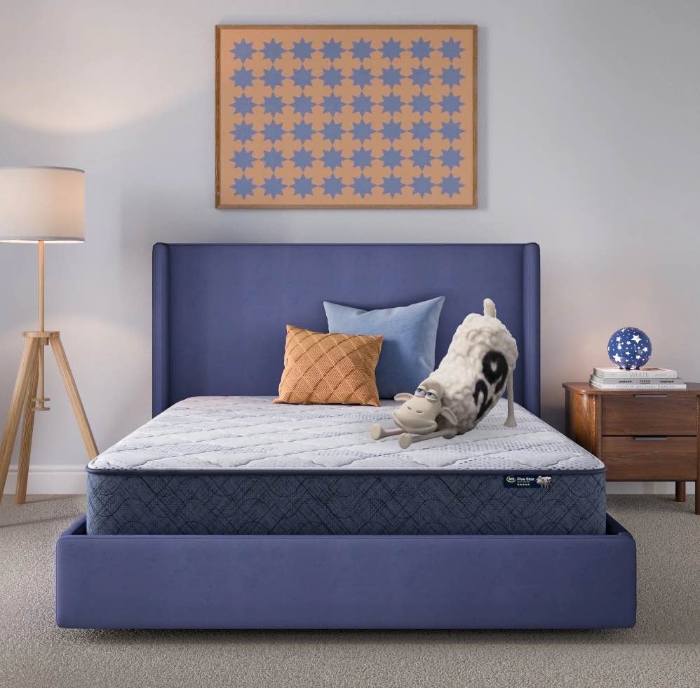 New! Serta Five Star Mattress 10" Sertapedic Medium Mattress in a Box -Twin