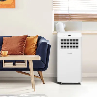 Hisense 6000 BTU DOE 115-Volt Vented Small Room Portable Air Conditioner Remote Included