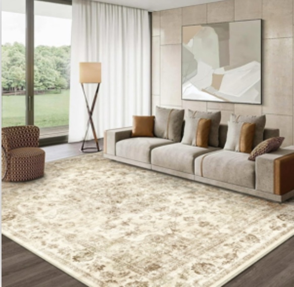 WIPONKEN 5x7 Area Rugs for Living Room Bedroom Dining Room Office Farmhouse, Machine Washable Non Slip Vintange Persia Rug