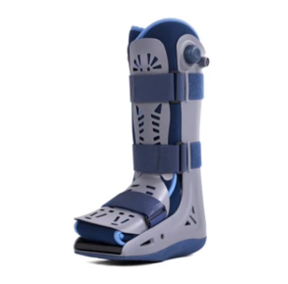 Tall Air Boot Tall CAM Boot,Orthopedic Walking Boot for Sprained Ankle with Air Pump ,Unisex Foot Brace for Injured Foot, Ankle Sprain, Broken Toe & Post Surgery(Large)