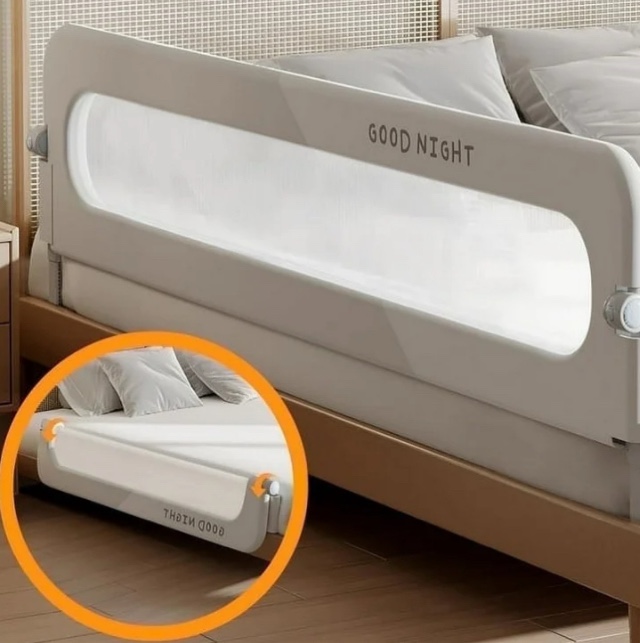 baby safety rails height adjustable bed guardrail for toddlers single piece