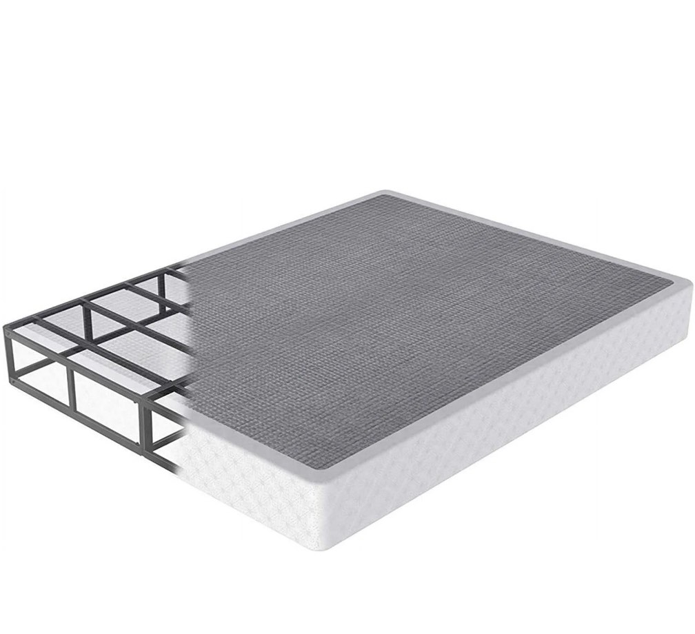 QFTIME 9" Metal Queen Box Spring, Mattress Foundation, Heavy-Duty, Easy Assembly