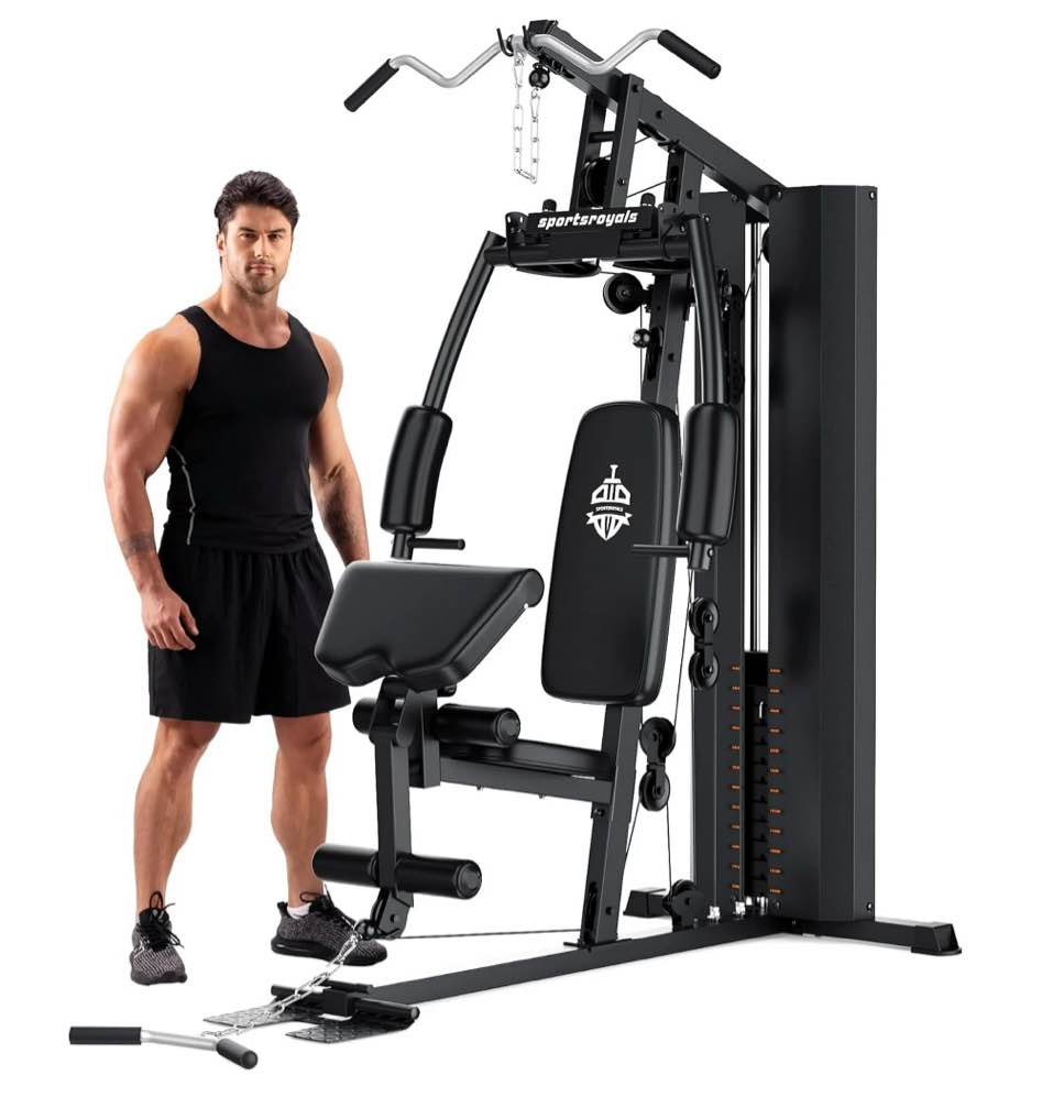 UPGO Home Gym Station Multifunctional Full Body Workout Equipment for Home Exercise Fitness, SEE DETAILS