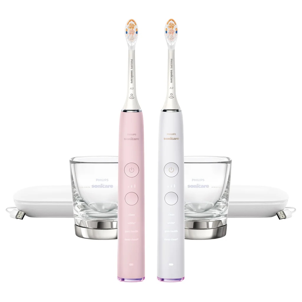 Philips Sonicare DiamondClean Smart Electric Rechargeable Toothbrush, 2-pack