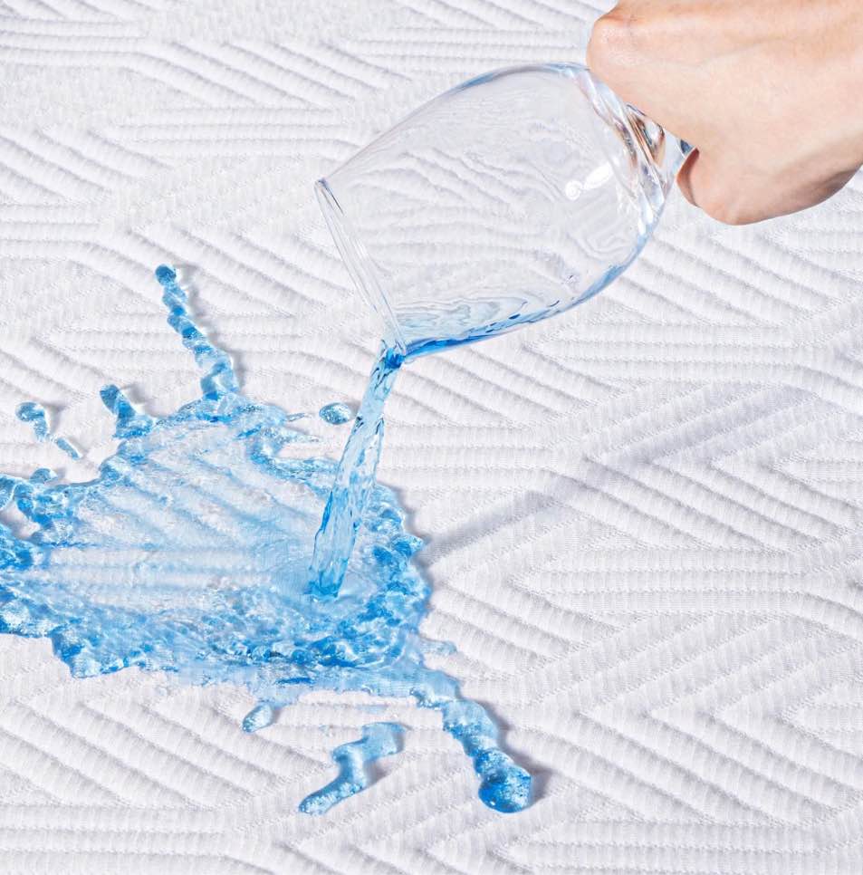 Queen Size Waterproof Mattress Protector Viscose Made from Bamboo Cooling Mattress Pad Cover Breathable Soft 3D Air Fabric Noiseless Washable Fitted Sheet with Deep Pocket Up to 21"