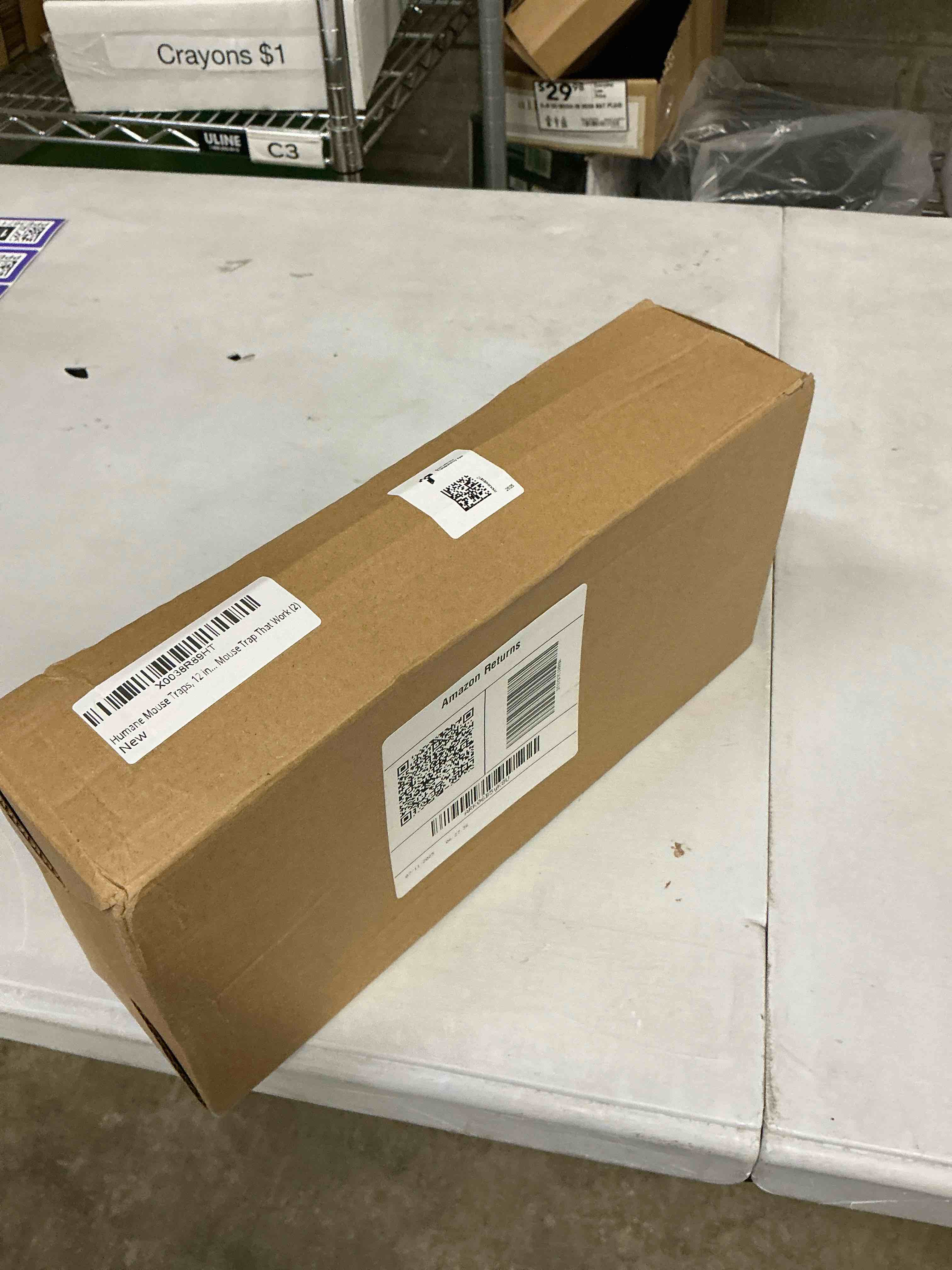 Condition photo showing Good Condition for Humane Mouse Traps, 12 inches Enlarged No Kill Rat Live Traps for Chipmunks, Reusable Catch and Release Mice, Pet and Children Friendly Mouse Trap That Work Black 2Pack