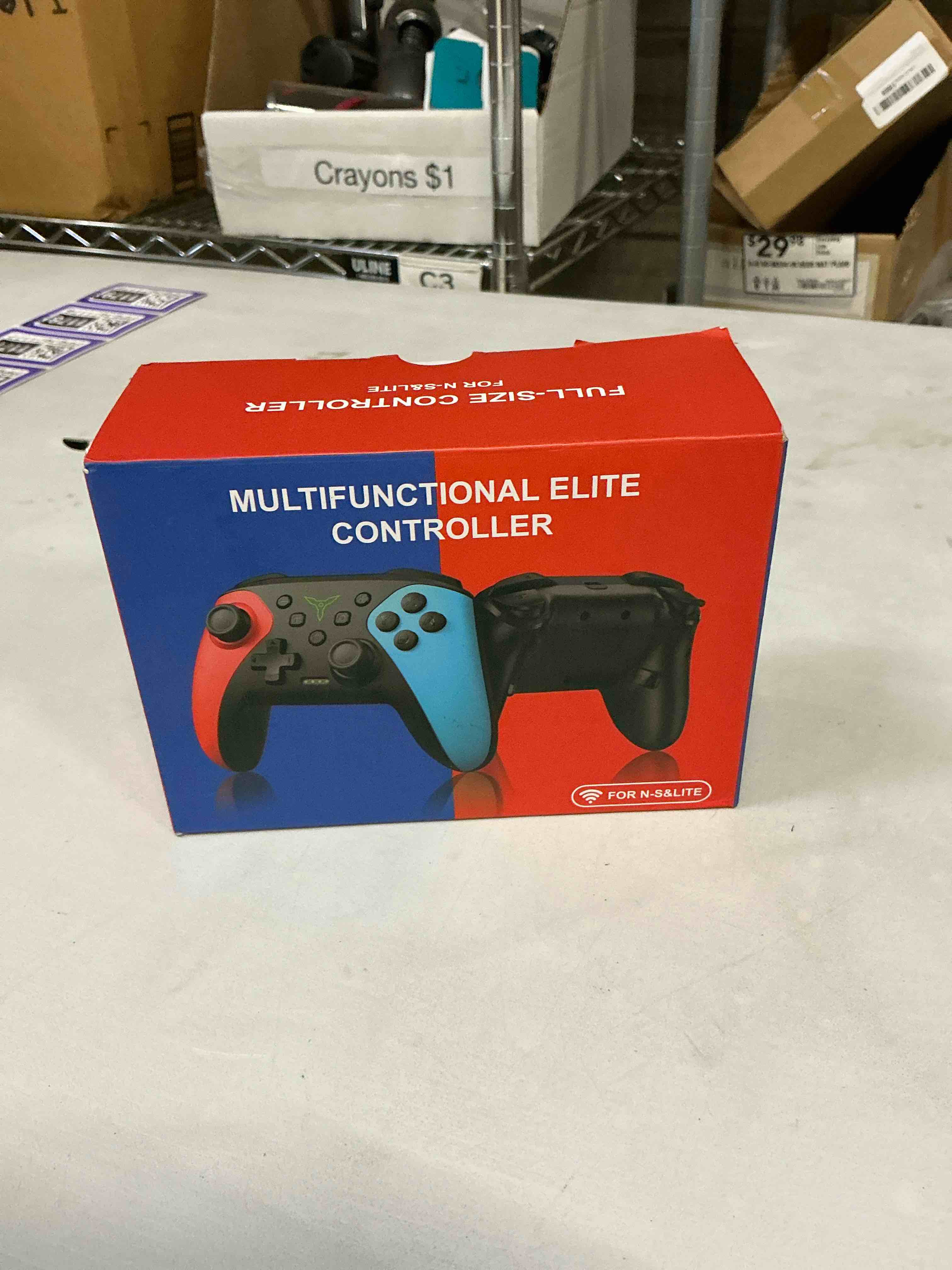 Condition photo showing Good Condition for Wireless Switch Controller for Nintendo Switch/Switch 2/Lite/OLED Controller, Switch Controller with a Mouse Touch Feeling on Back Buttons, Extra Switch Pro Controller with Wake-up,Programmable, Turbo Function Red+Blue