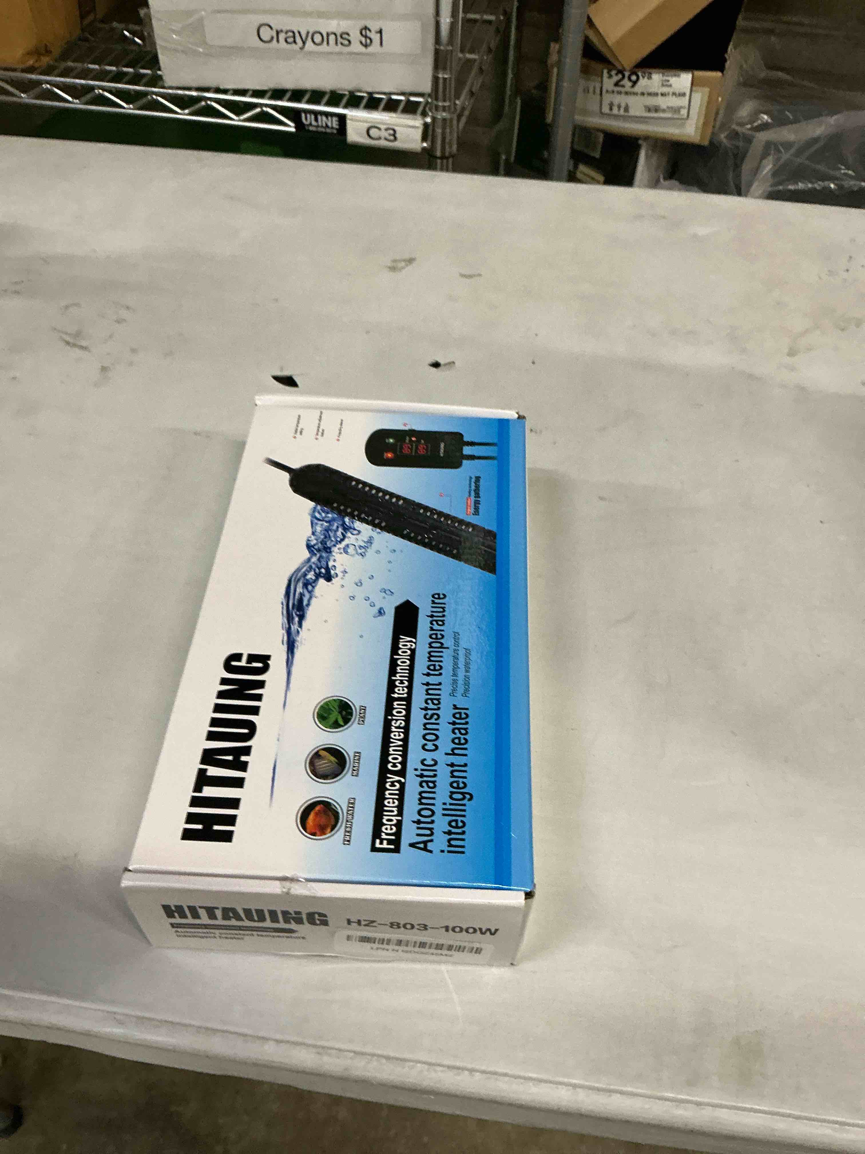 Condition photo showing Good Condition for HiTauing Aquarium Heater, 100W Fish Tank Heater with LED Digital Display & 5 Safety Protection, Submersible Aquarium Heater with 2 Suction Cup and 5.9Ft Cord for 10-20 Gallon Fish Tank.