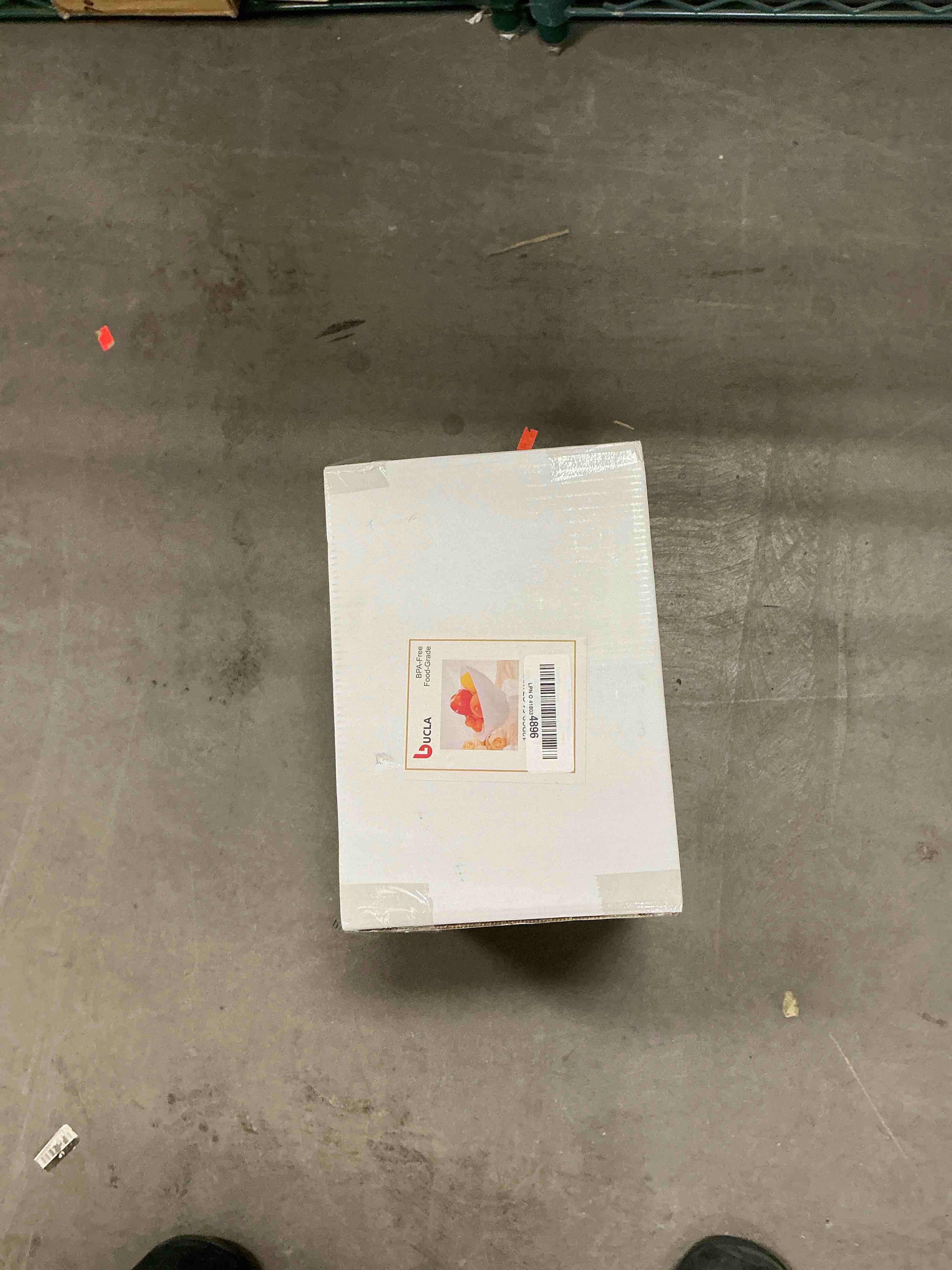 Condition photo showing New/Like New for bUCLA 12 Pack White Plastic Serving Bowls - 54 OZ Angled Table Salad and Fruit Bowls Disposable for Chip&Candy - Ideal for Party & Wedding