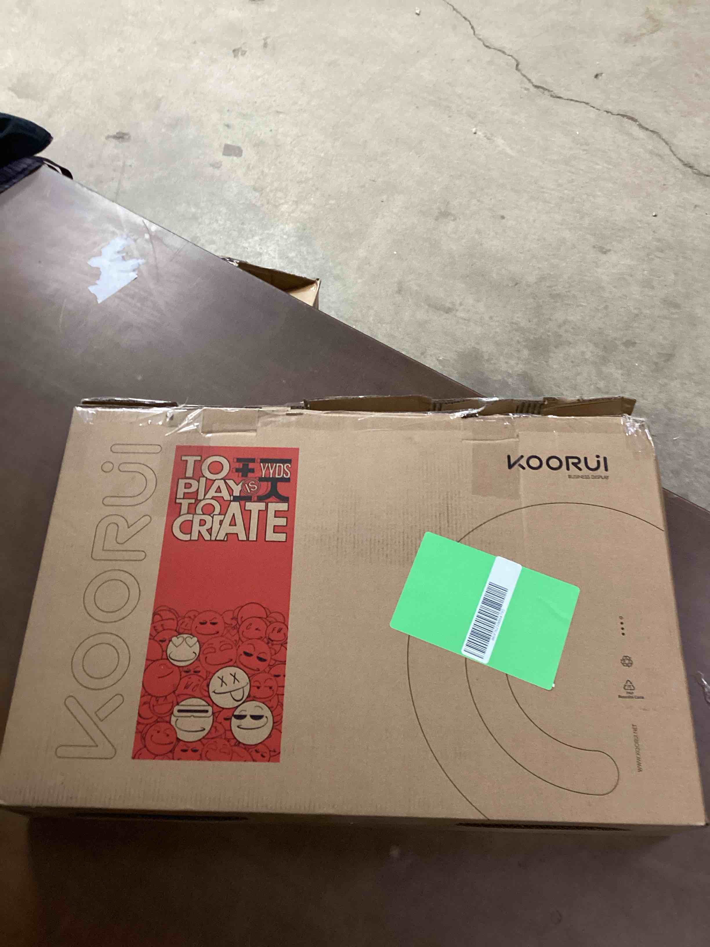 Condition photo showing As Is for KOORUI 24'' FHD 1920×1080p Computer Monitor, 100Hz PC Monitor, HDMI&VGA VESA, E2412F
