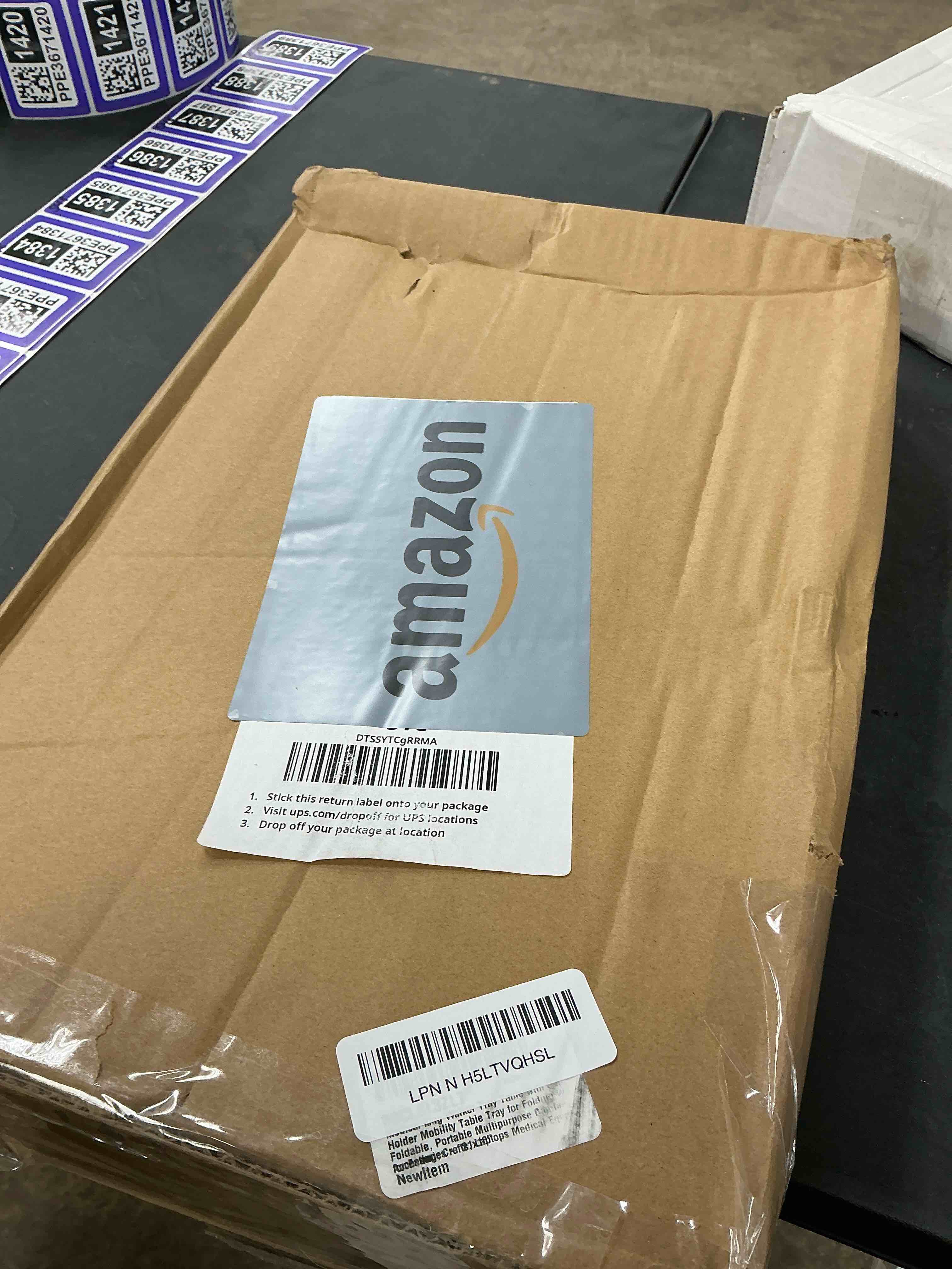 Condition photo showing Good Condition for Medical king Walker Tray Table with Cup Holder Mobility Table Tray for Folding Walkers Foldable, Portable Multipurpose Bamboo Tray for Eating, Crafts, Laptops Medical Equipment Accessories - 21x16"