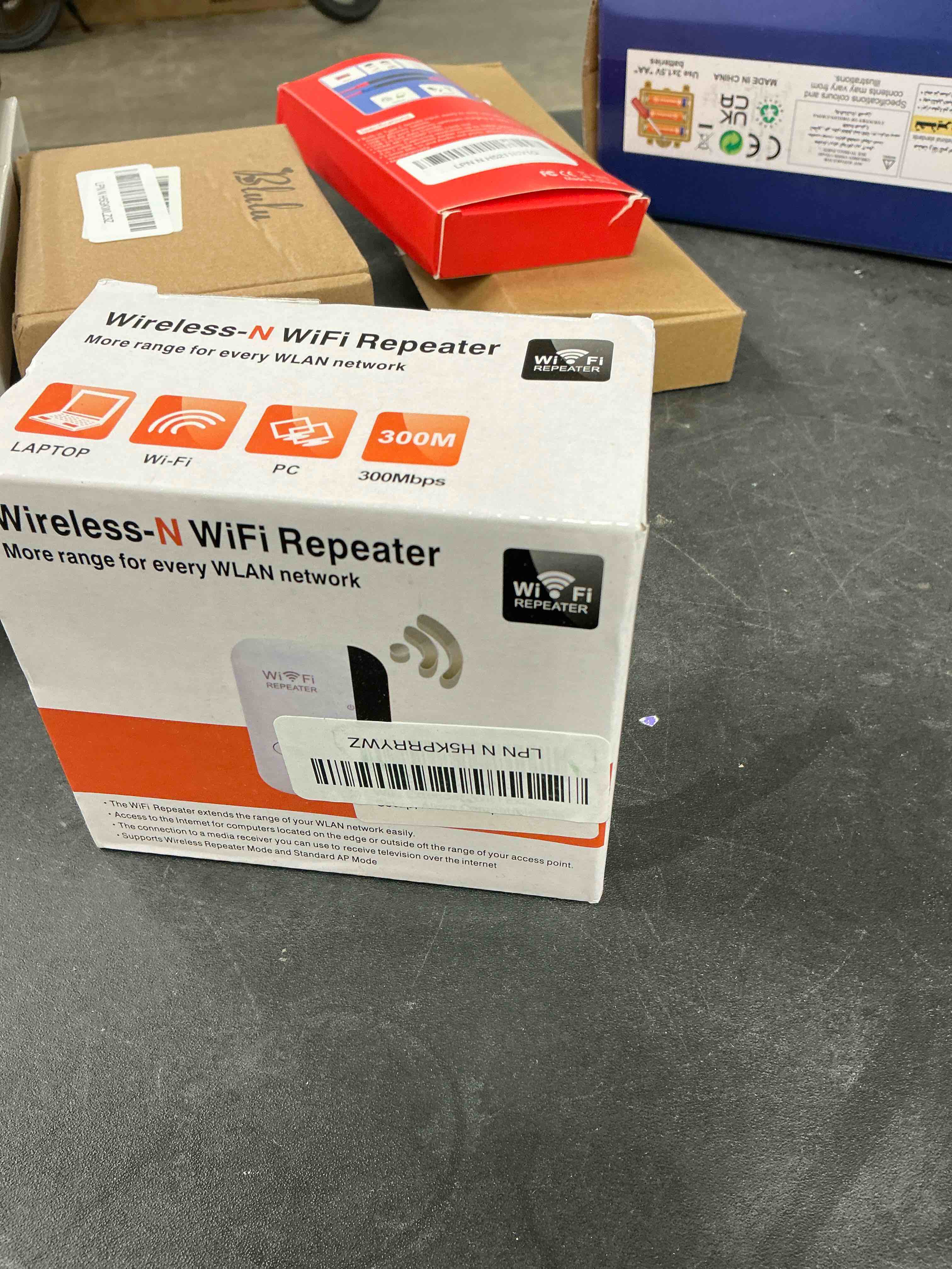 Condition photo showing Good Condition for WiFi Extender, WiFi Extenders Signal Booster for Home Up to 5000 sq.ft and 50 Devices, WiFi Range Extender, Wireless Repeater, Long Range Amplifier with Ethernet Port, 1-Tap Setup, Alexa Compatible