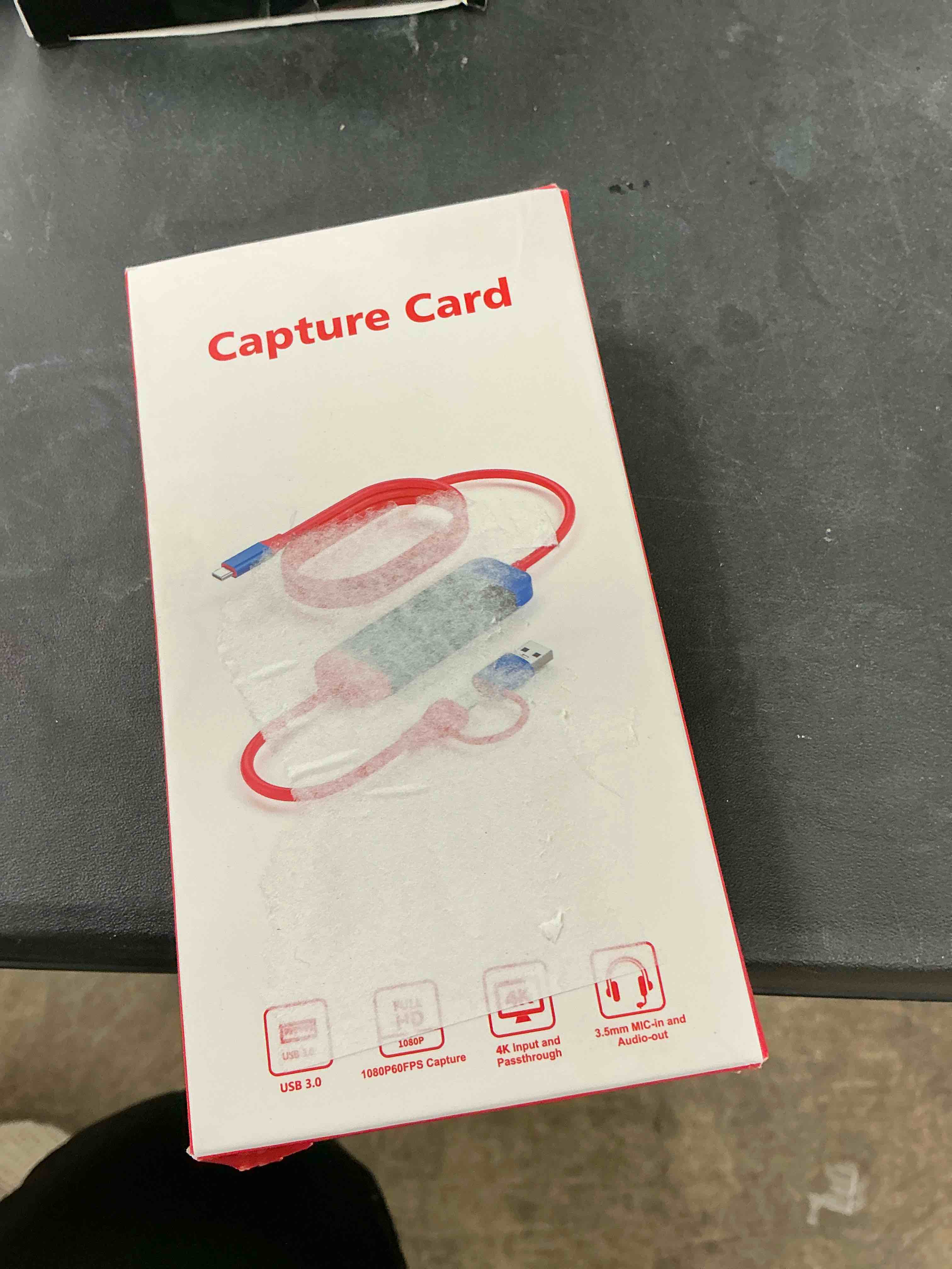 Condition photo showing Good Condition for Capture Card USB C to USB-A/C 4K Video Capture Card USB 3.0, Supports 100W Fast Charging, Video Recording for Gaming, Streaming, Recording, Compatible with Switch, Steam Deck, iPad