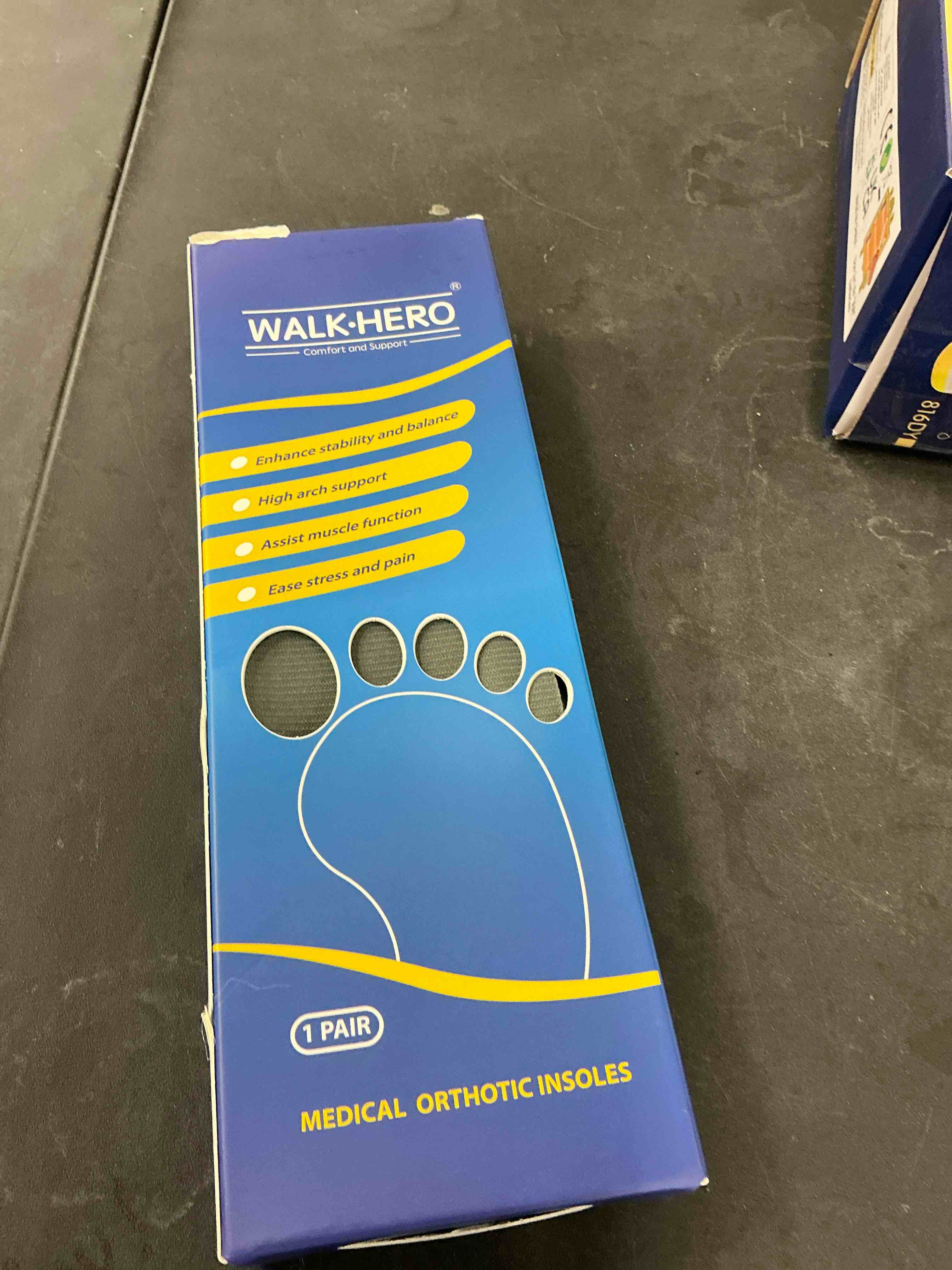 Condition photo showing New/Like New for Plantar Fasciitis Feet Insoles Arch Supports Orthotics Inserts Relieve Flat Feet, High Arch (Mens 8-8 1/2 | Womens 10-10 1/2) Gray Mens 8 - 8 1/2 | Womens 10 - 10 1/2