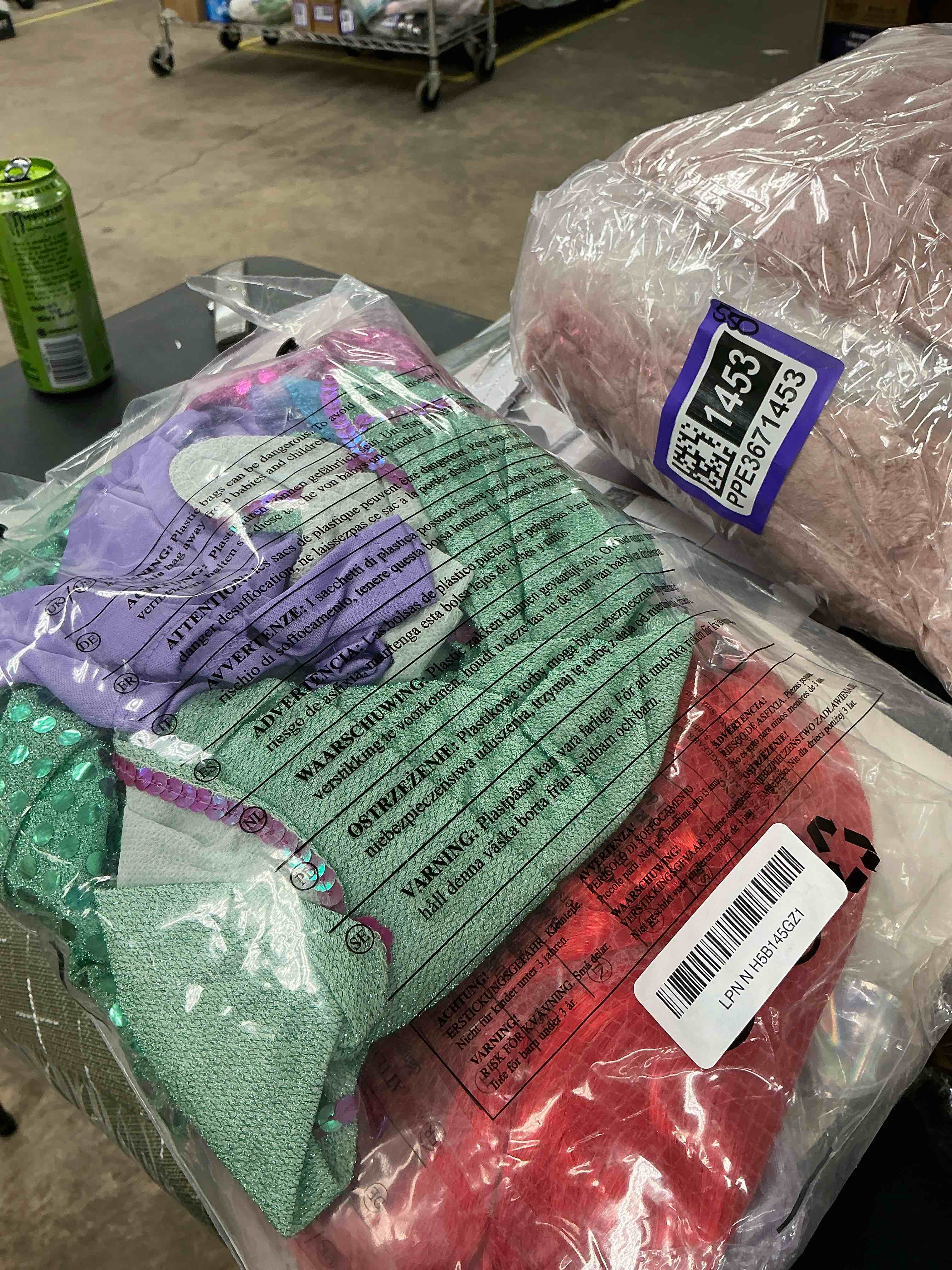Condition photo showing Good Condition for Spooktacular Creations Halloween Little Mermaid Costume for Girls, Sequin Mermaid Dress Set, Light Purple Princess Dress for Toddler Dress-Up, Cosplay Party (X-Large, 12-14 yrs)