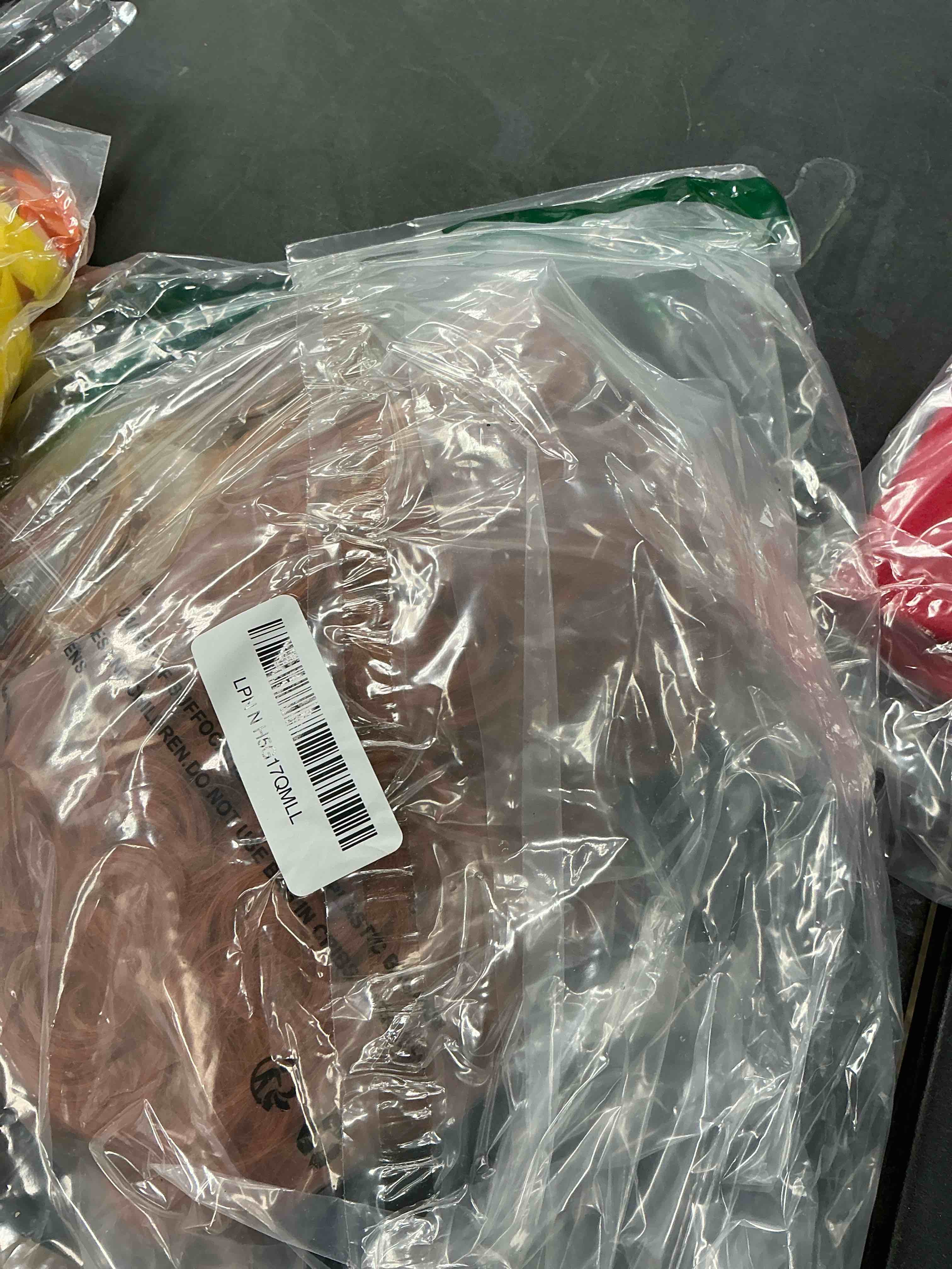 Condition photo showing Good Condition for Yan Dream Women Short Curly Red Brown Wig and Glasses Green Jewelry Set Party Cosplay Wig