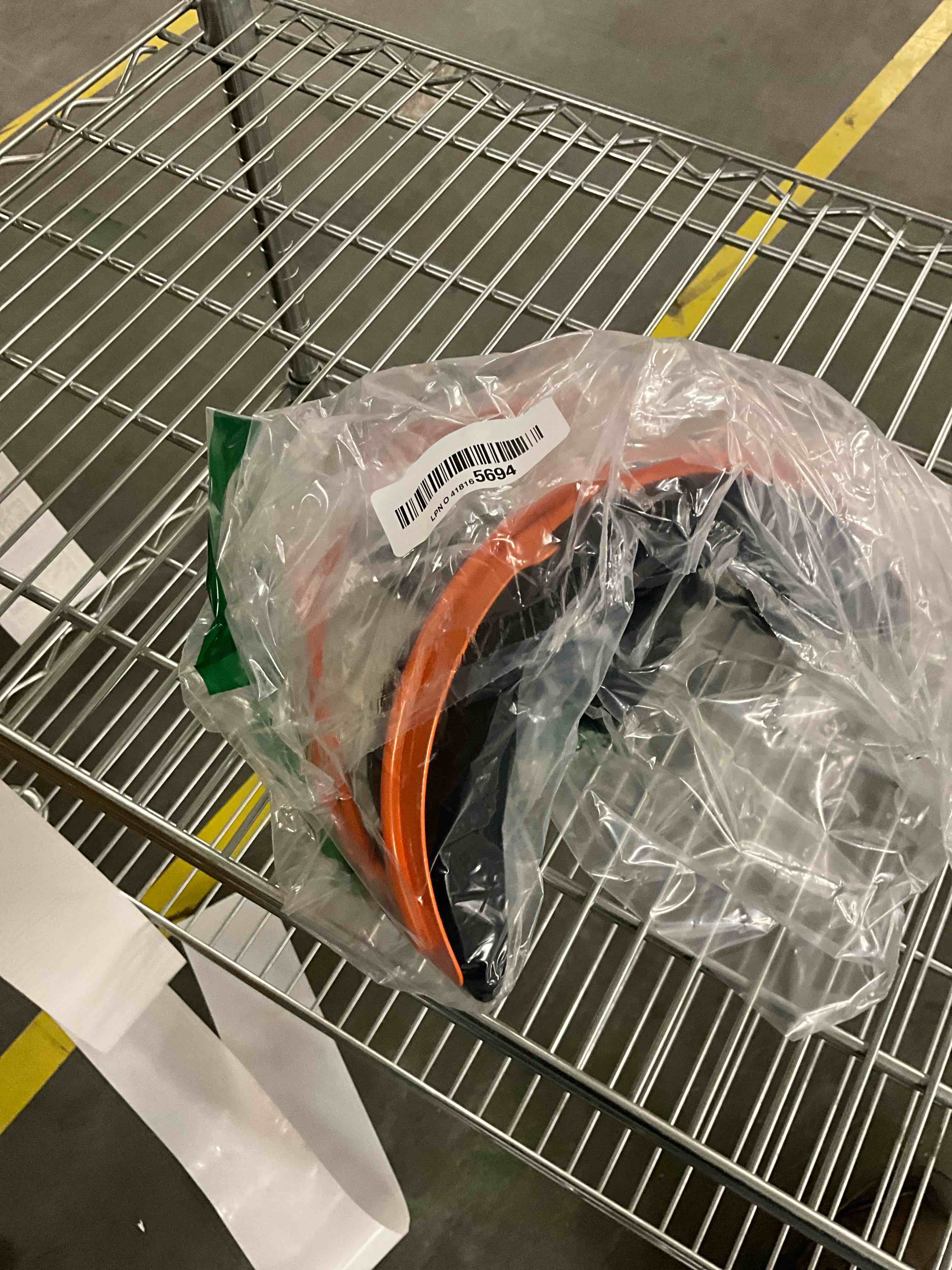 Condition photo showing New/Like New for Dinictis Softball Face Mask, Lightweight, Comfortable, with Wide Field Vision, Durable and Safe Face Guards, Premium Protective Softball Fielder's Mask Vibrant Orange Adult(L)