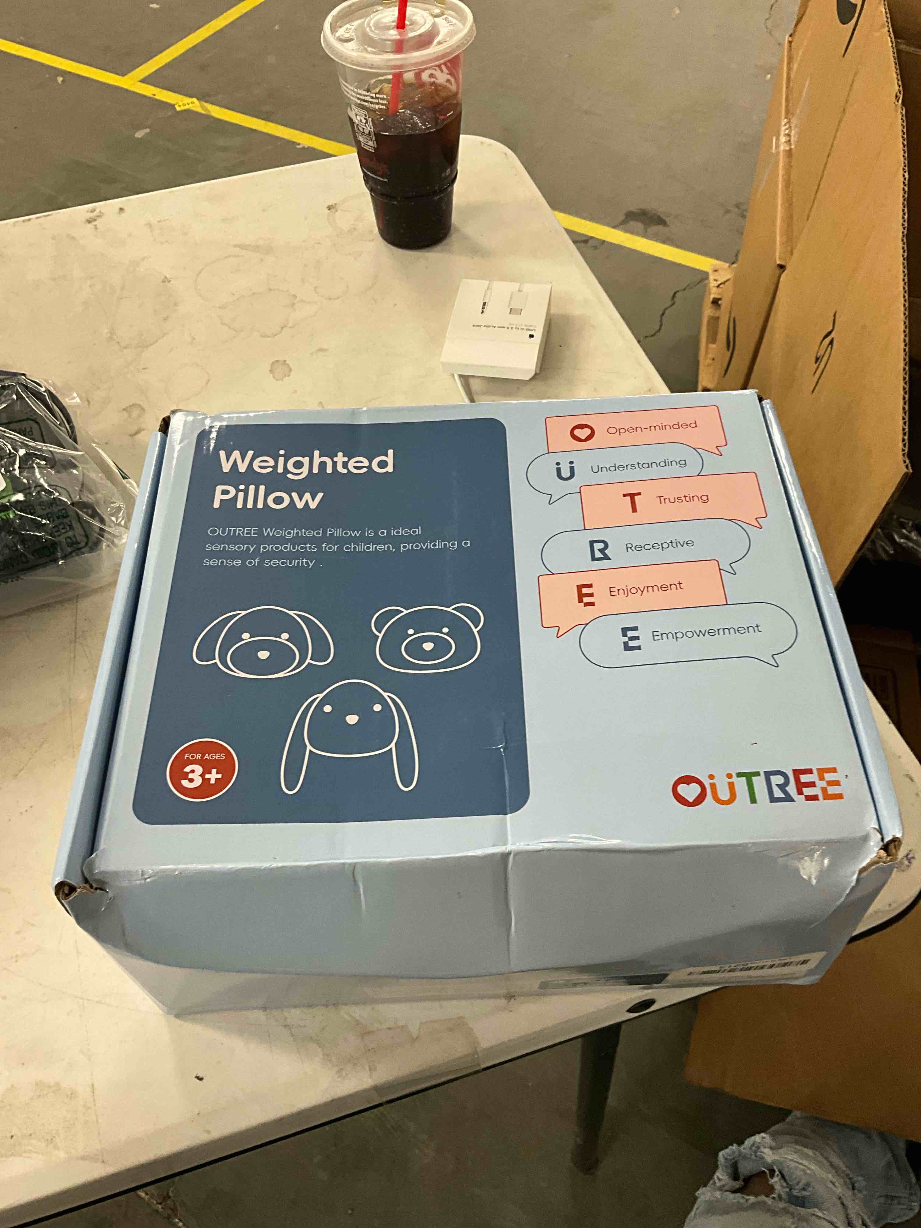 Condition photo showing New/Like New for OUTREE Weighted Lap Pad for Kids 22.83 * 19.69 in,Weighted Stuffed Animals for Sensory Needs,4.5LBS Puppy-Shaped Weighted Lap Blanket,Sensory Toys for Kids with Autism Yellow