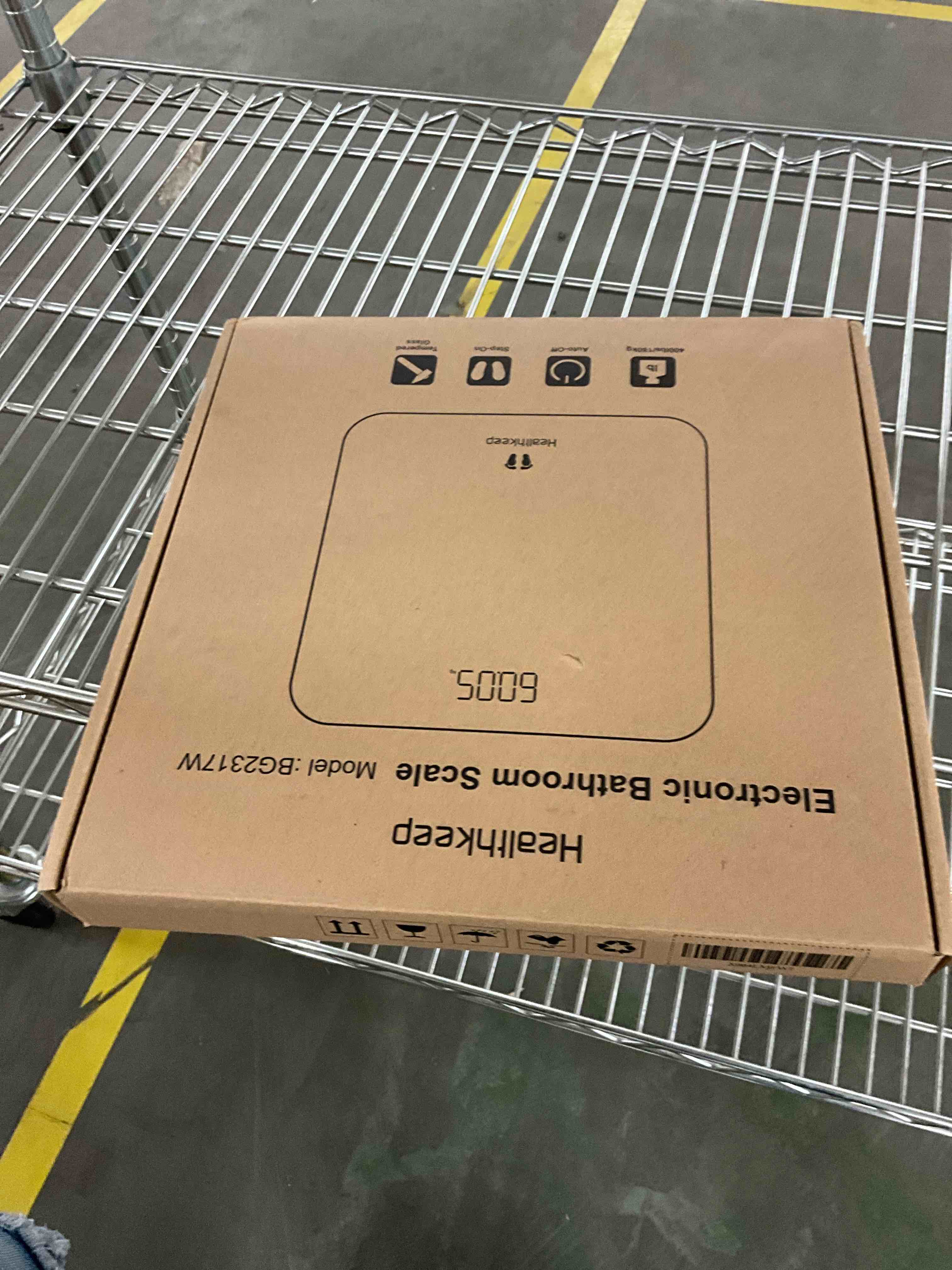 Condition photo showing New/Like New for Digital Bathroom Scales for Body Weight, Weight Scale with High Precision Sensors Accurate Round Corner Design LED Display 400lbs/180kg Black