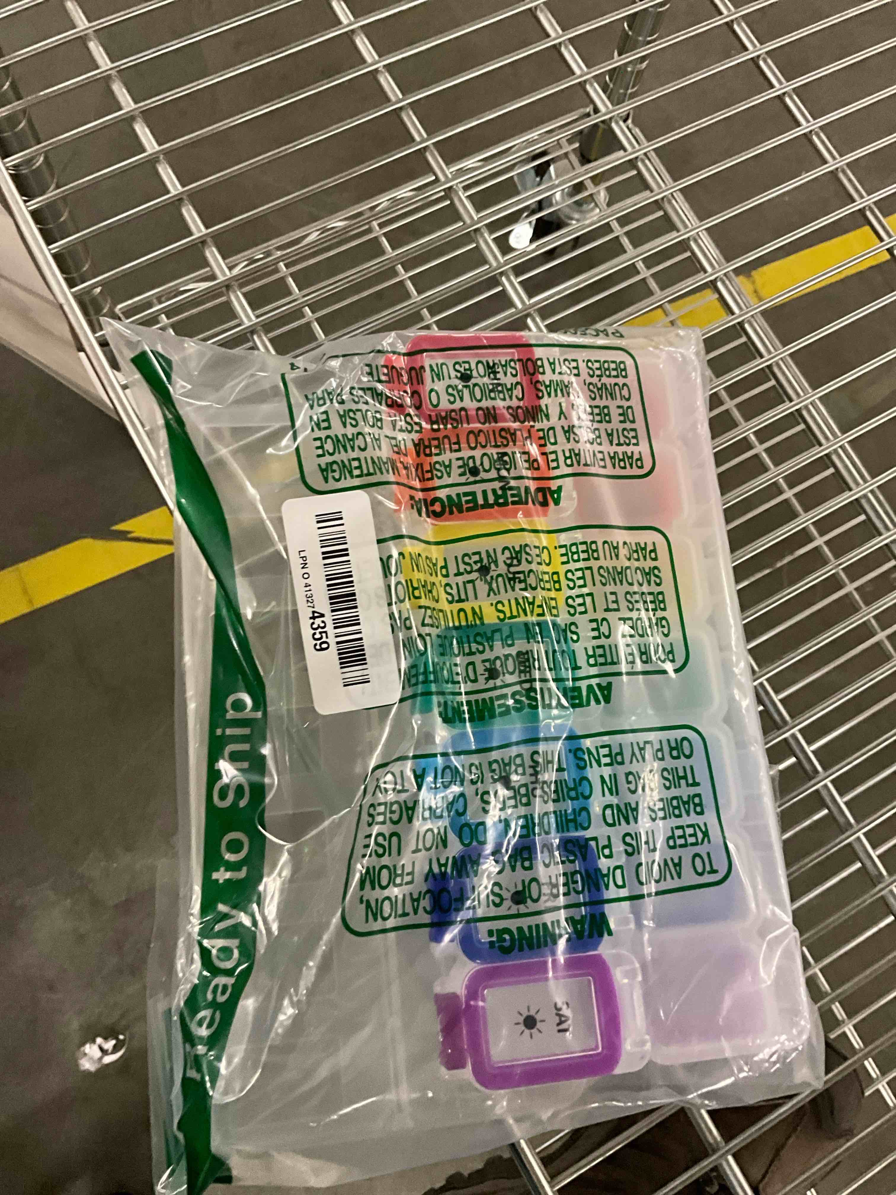 Condition photo showing Good Condition for Fullicon Moisture Proof Pill Organizer 2 Times a Day, Large Pill Box 7 Day, Spill Proof Pill Case, Travel Pill Container, Medicine Pill Organizer with Secure Lids, Daily Pill Organizer (Rainbow Clear)