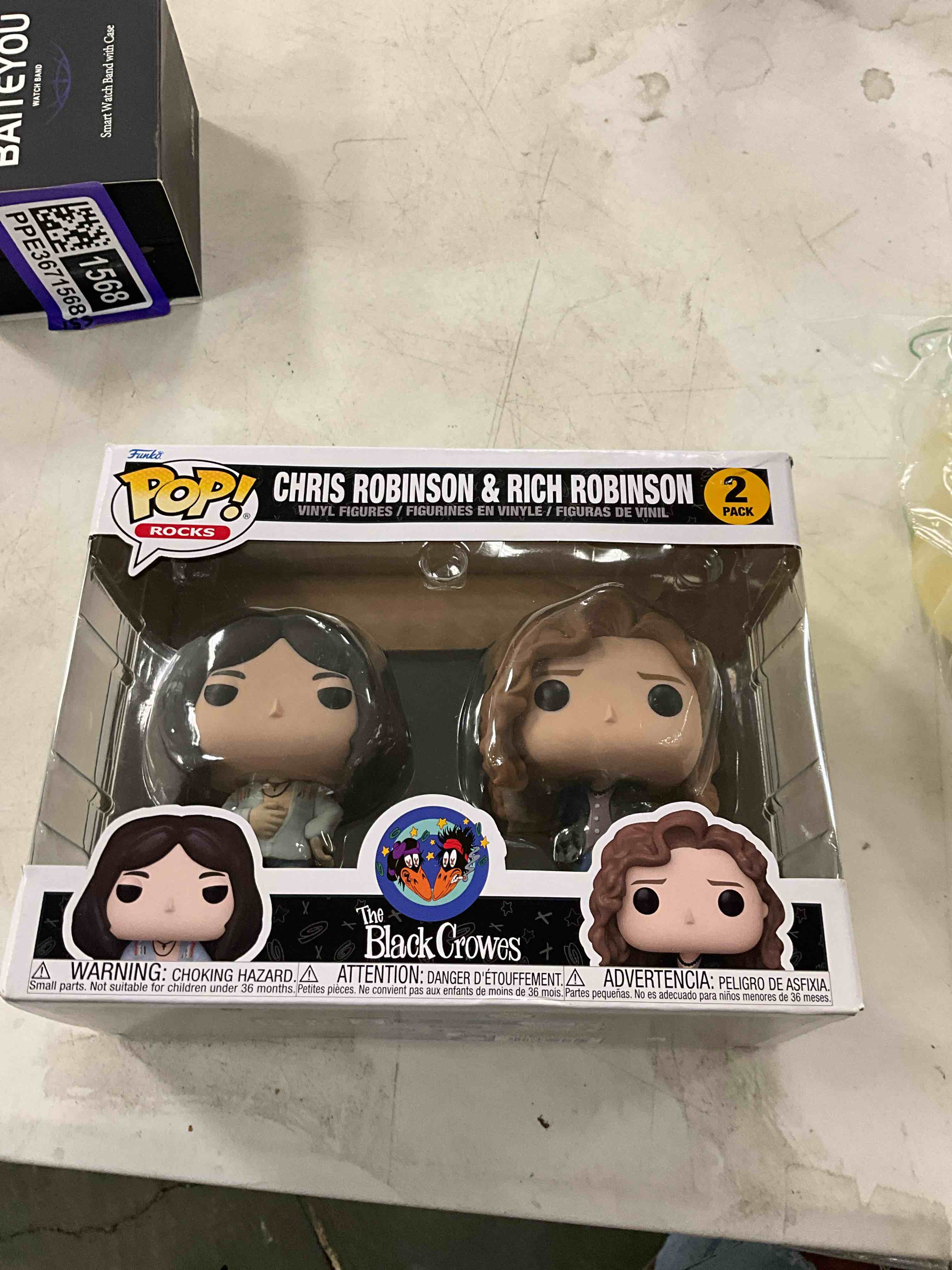 Condition photo showing New/Like New for Funko POP Rocks: The Black Crowes, 2-Pack - Chris Robinson - Collectable Vinyl Figure - Gift Idea - Official Merchandise - for Kids & Adults - Music Fans - Model Figure for Collectors and Display