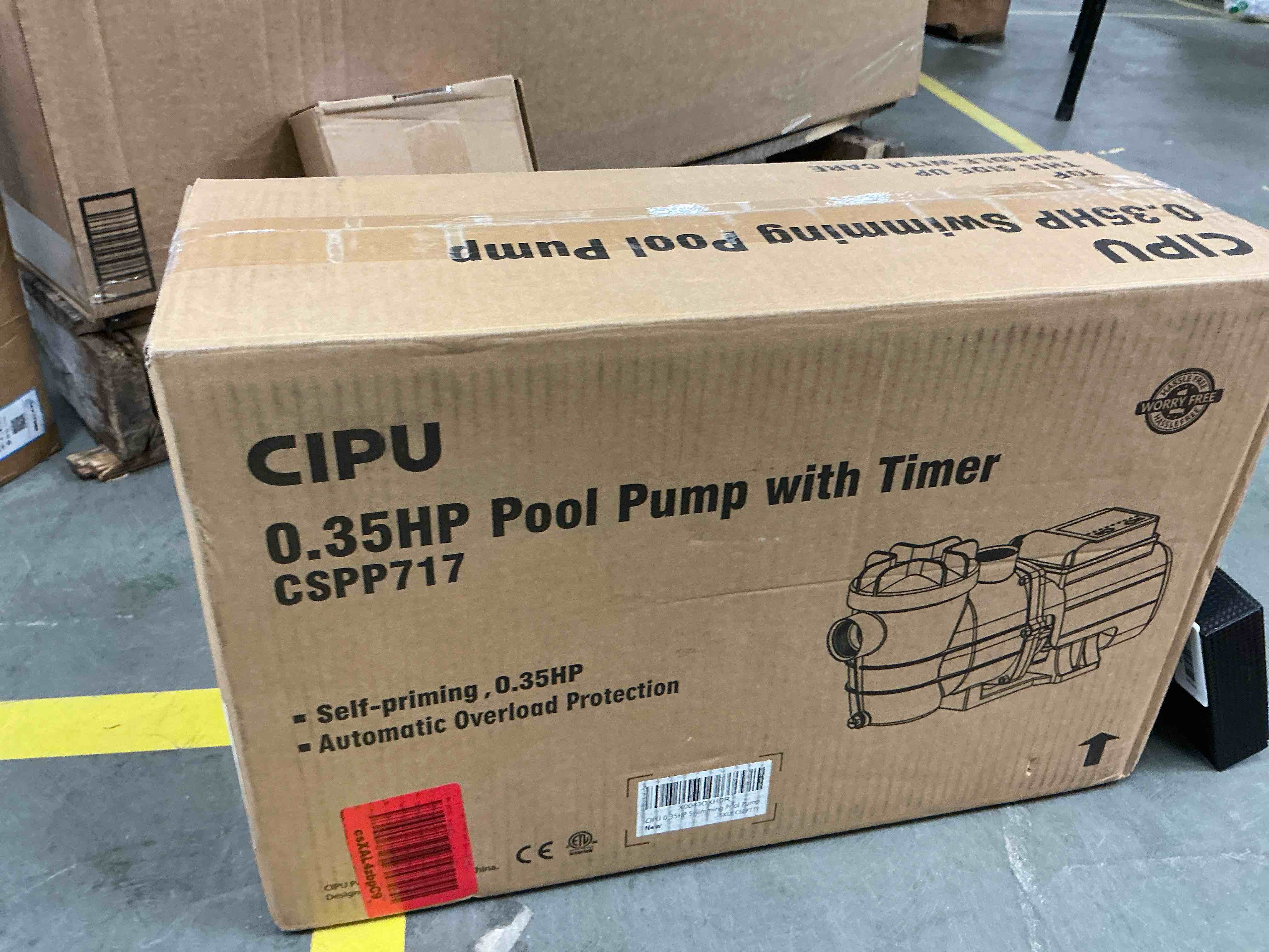 Condition photo showing Good Condition for Pool Pump with Timer 2700GPH 115V Powerful Self Priming Above Ground Swimming Pool Pump 0.35HP with Filter Basket Low Noise for Pools Hot Tub Spa Water Circulation