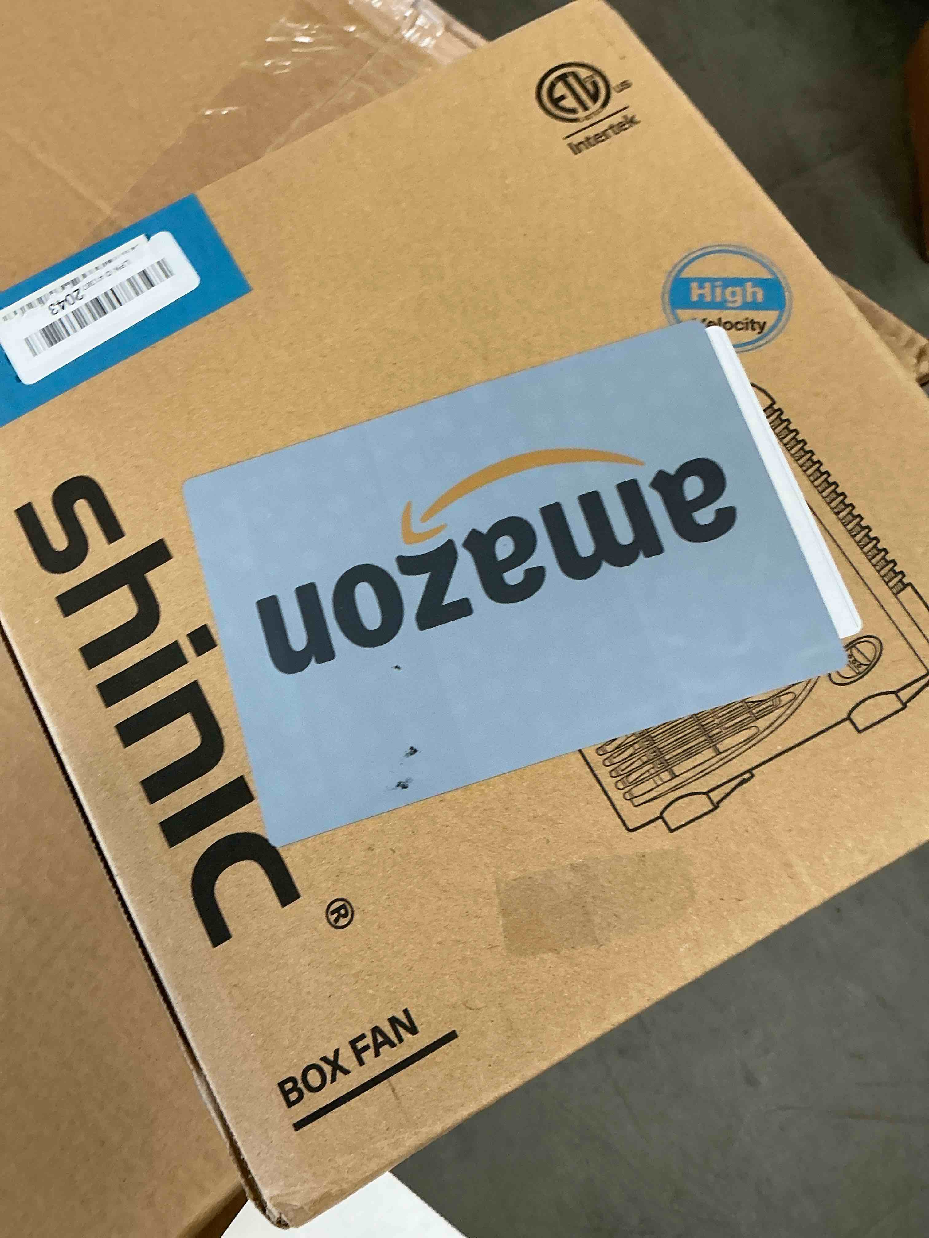 Condition photo showing New/Like New for shinic 10" Tabletop Box Fan for Bedroom, 2 Speeds, Quiet Table Fan with Strong Airflow, Energy Efficient Small Box Fan, Portable Kitchen Exhaust Fan for Bedroom Bathroom Office Dorm Workshop, Black Single Units Black