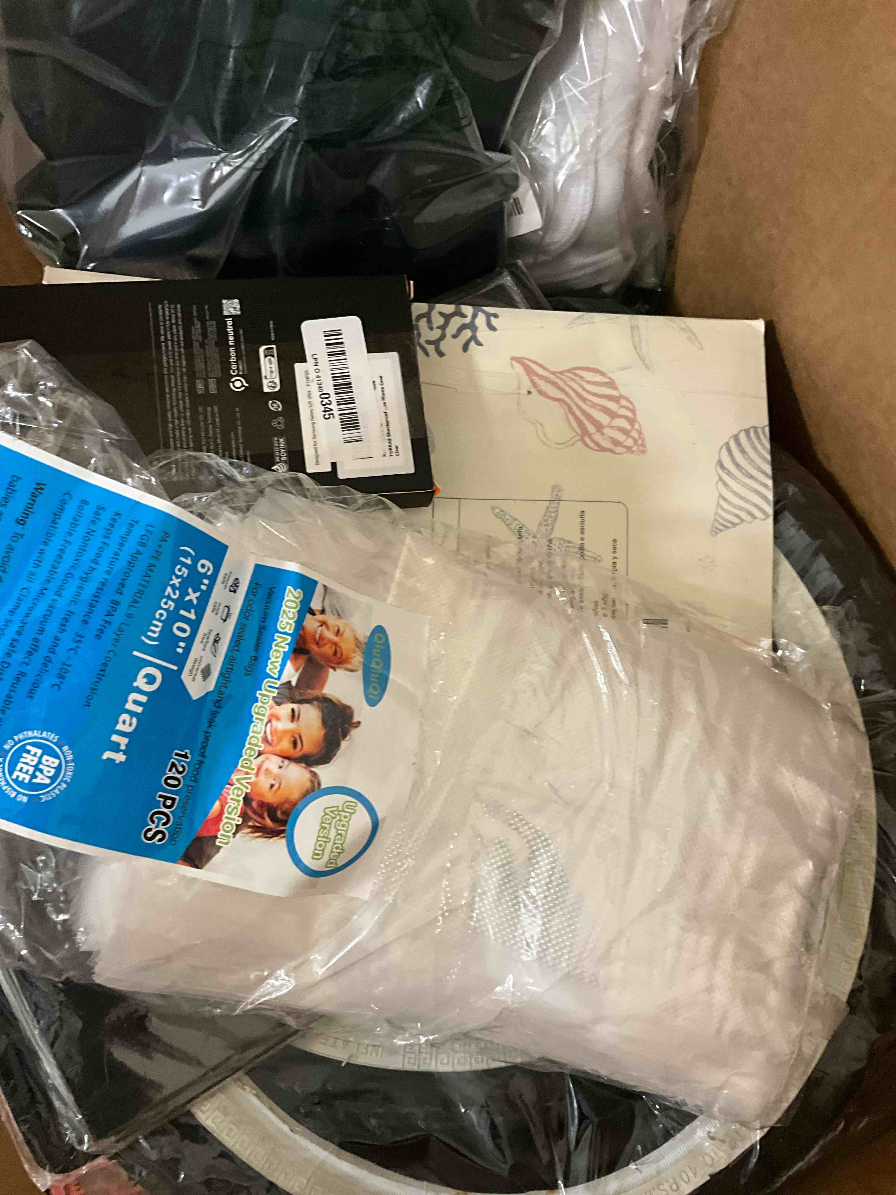 Condition photo showing Good Condition for [2025 new]120 gallon size8" x 12" vacuum sealer bags with bpa free and heavy duty, commercial grade,puncture prevention,great for vac for food storage 8" x 12"120count 120