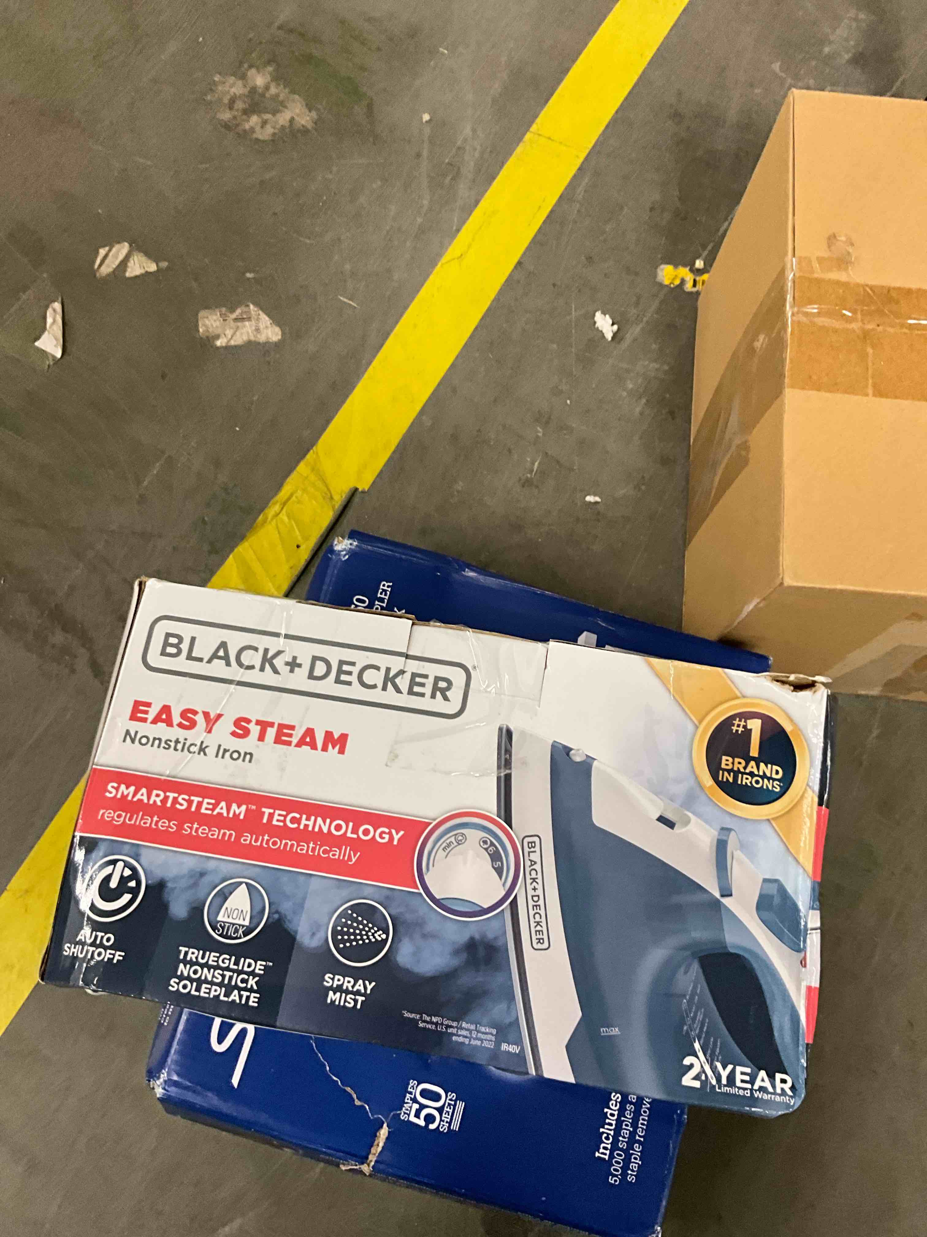 Condition photo showing Good Condition for BLACK+DECKER Easy Steam Compact Iron for Clothes, Automatic Shutoff, Nonstick Plate, Light Weight, 1200 Watts Standard Compact Iron