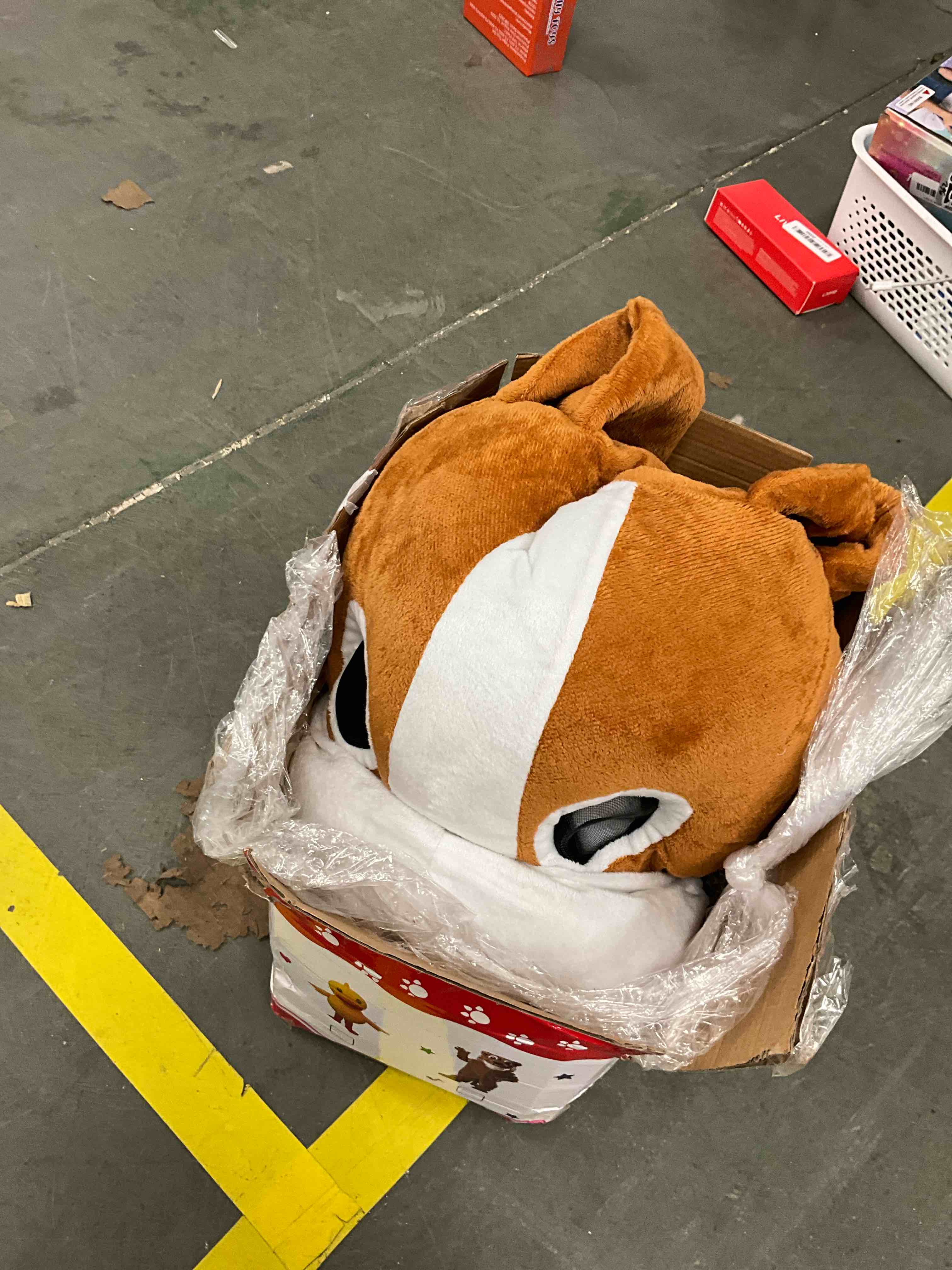 Condition photo showing Good Condition for Bulldog Dog Mascot Costume Adult Halloween Dress Play Costume