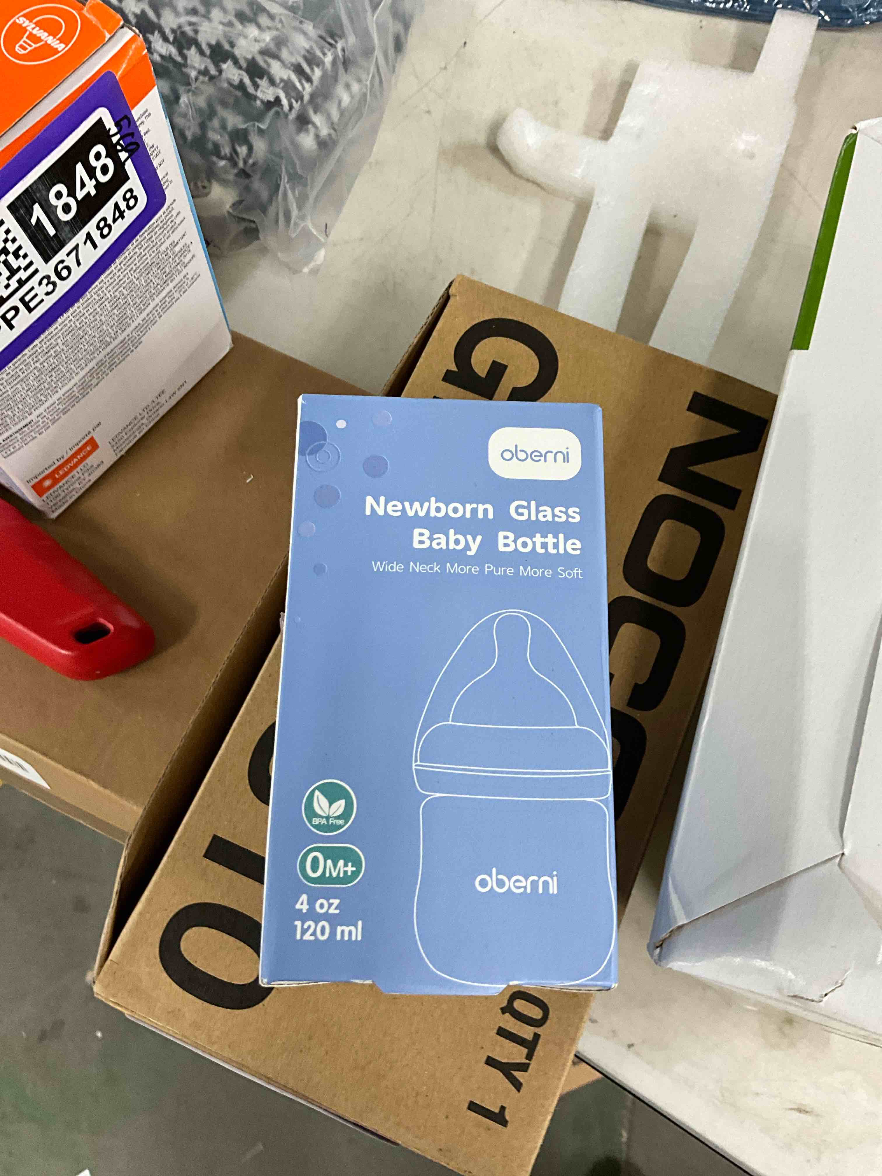 Condition photo showing New/Like New for Glass Baby Bottles,Anti Colic Breastfeeding Bottle with Natural Response Nipple Size S,Wide Neck Slow Flow Baby Bottle for Baby,Newborn,Preemie 0-3 0-6 Month,BPA Free (Pink, 1 Pack, 4 Ounce)