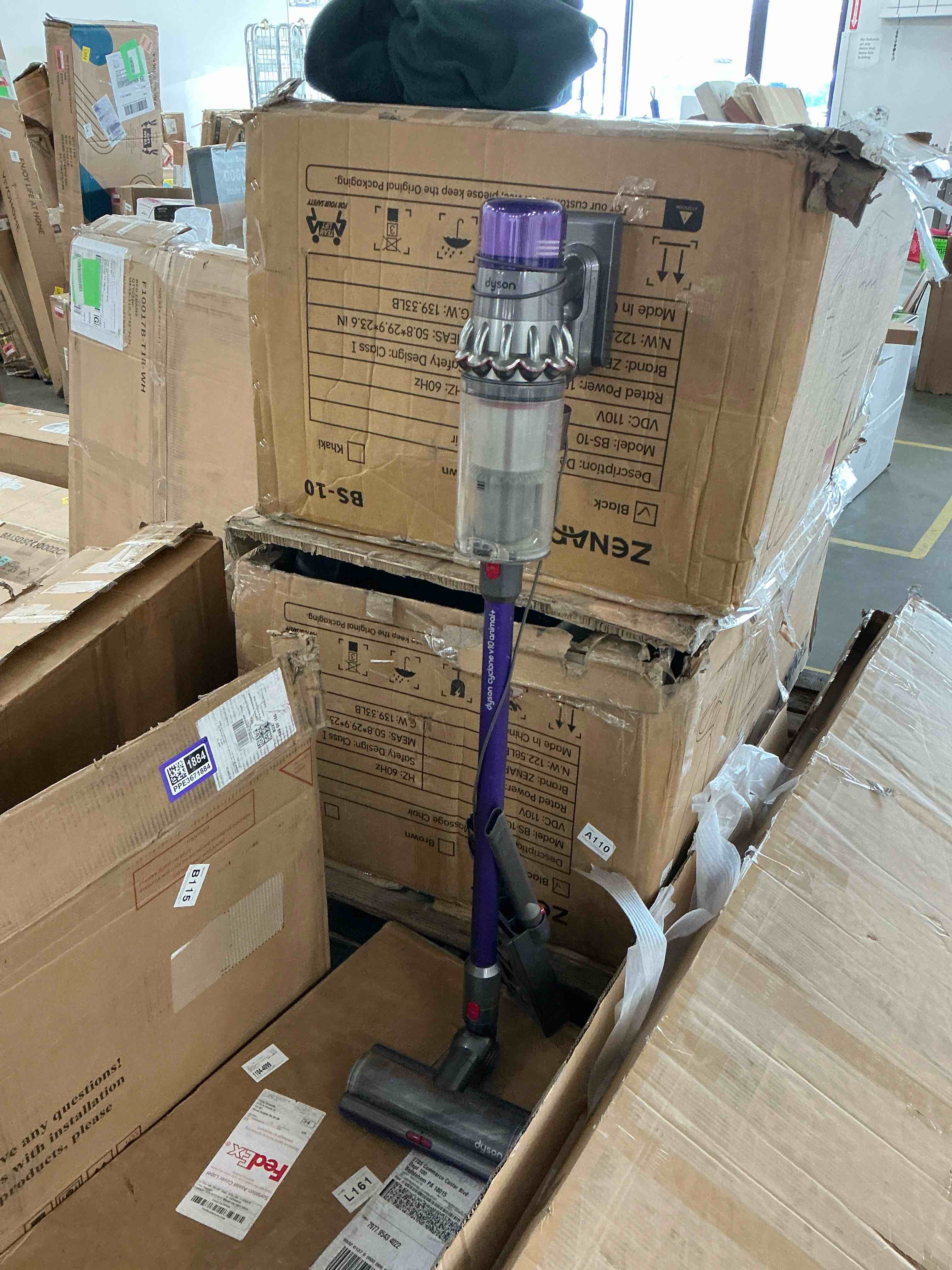 Condition photo showing Good Condition for Dyson Cyclone V10 Animal Cordless Vacuum Cleaner + Quick Release Extension Hose + Stubborn Dirt Brush + Mattress Tool Bundle 