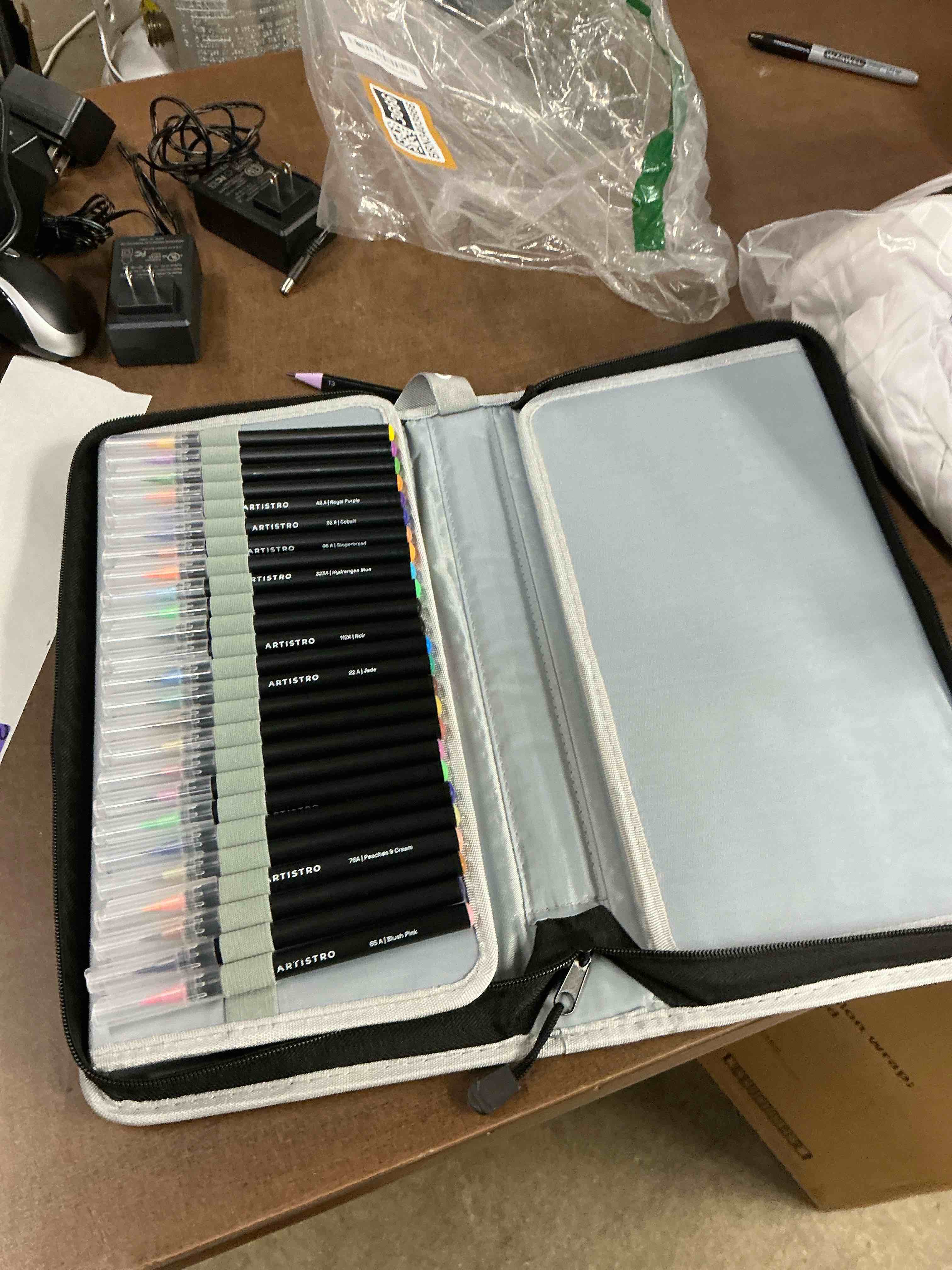 Condition photo showing Good Condition for 72 ACRYLIC PAINT PENS, ACRYLIC PAINT MARKERS, FABRIC MARKERS FOR TEXTILE, CANVAS, ROCK, GLASS, WOOD, PAPER, PUMPKIN, DIY, PAINT MARKERS FOR KIDS AND ADULTS (DUAL TIP DOT + FINE, 72)