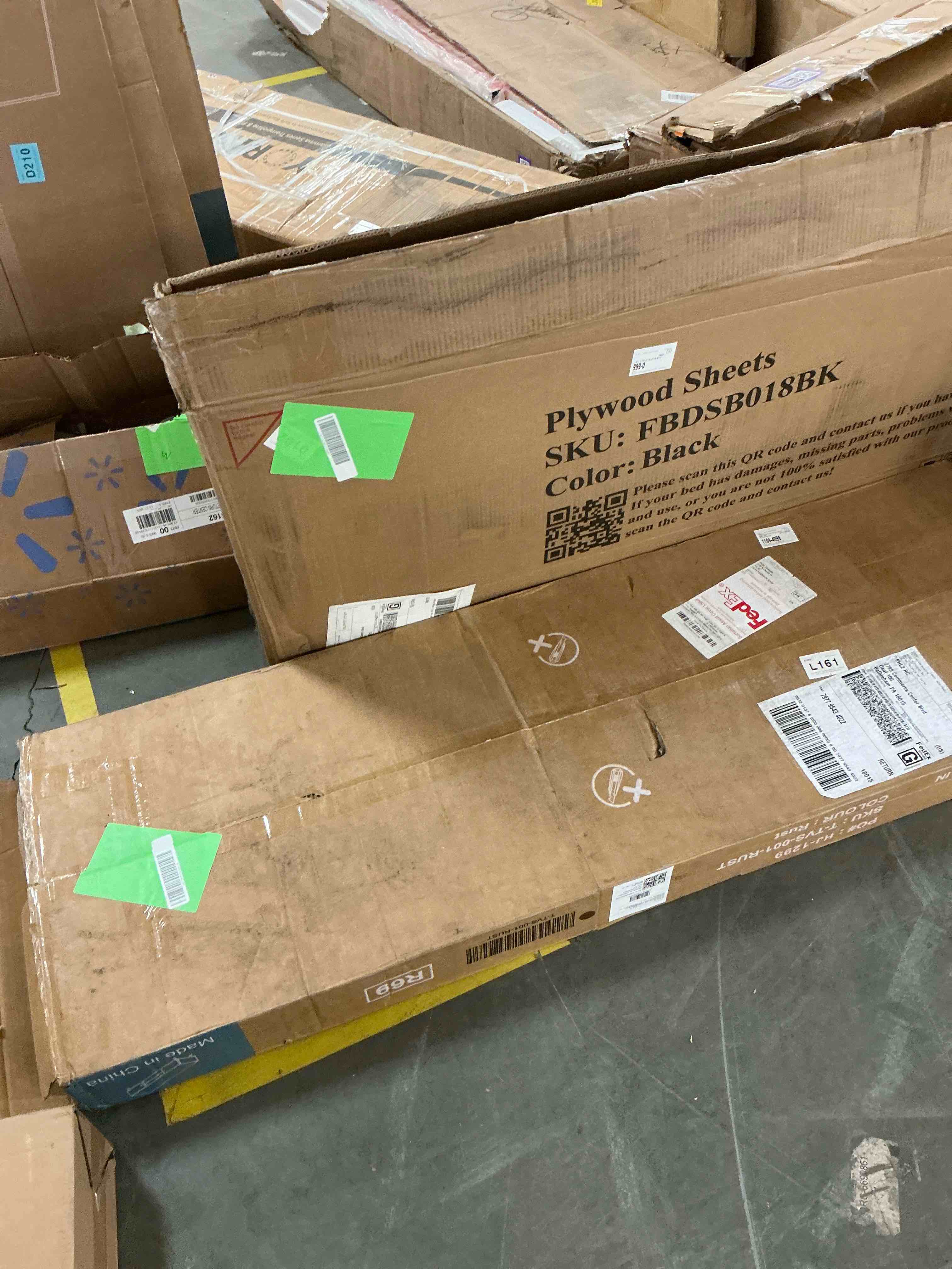 Condition photo showing New/Like New for edx Modern TV Stand for 55-60 inch TV, Mid Century Entertainment Centre, Media Console Table with Storage for Living Room, Office, Brown