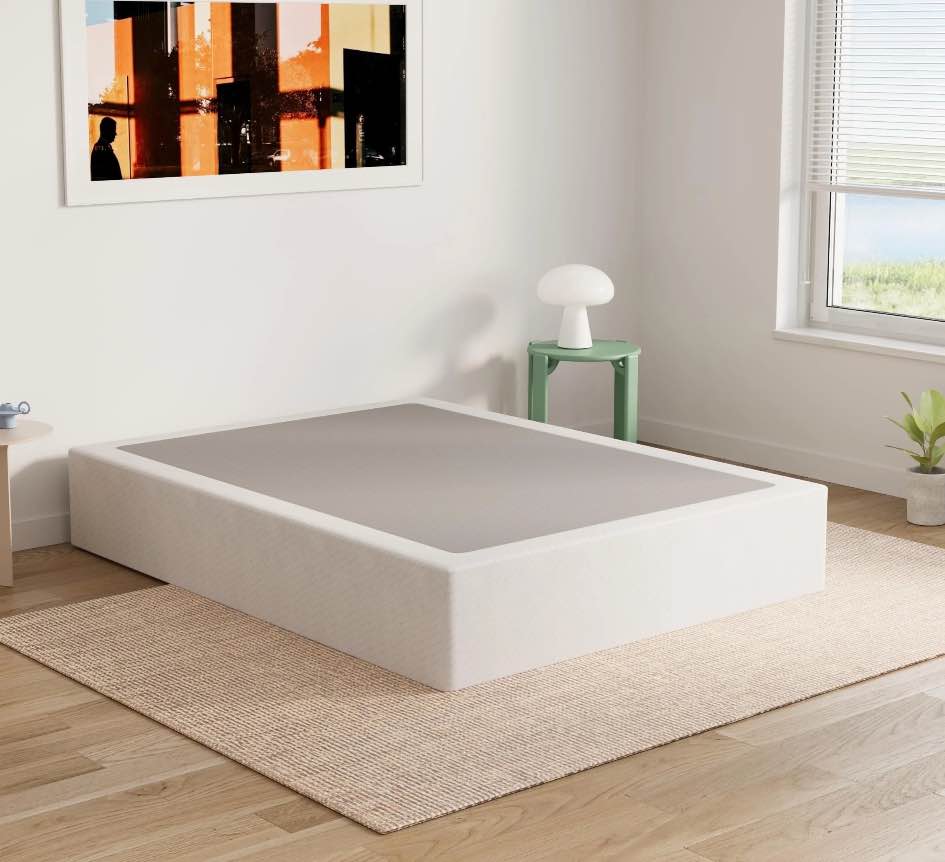 ULIESC 9 Inch Full Size Box Spring, Full Box Spring Only, Metal Box Spring Full with Fabric Cover, Sturdy Mattress Foundation, Noise Free, Non-Slip, Easy Assembly