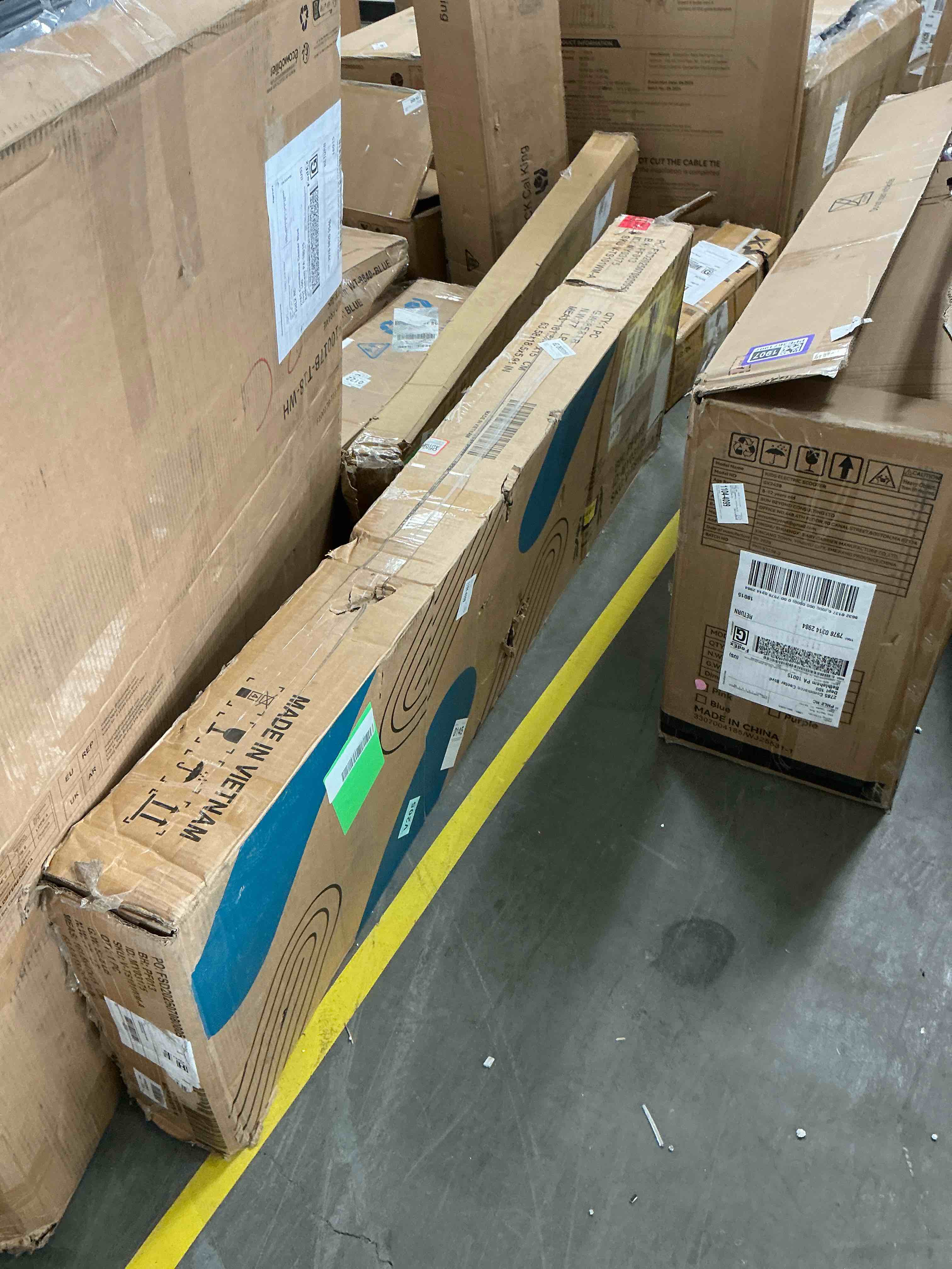 Condition photo showing New/Like New for Homall TV Stand for 65 Inch TV, Storage Cabinet with Sliding Barn Door, Entertainment Center, White