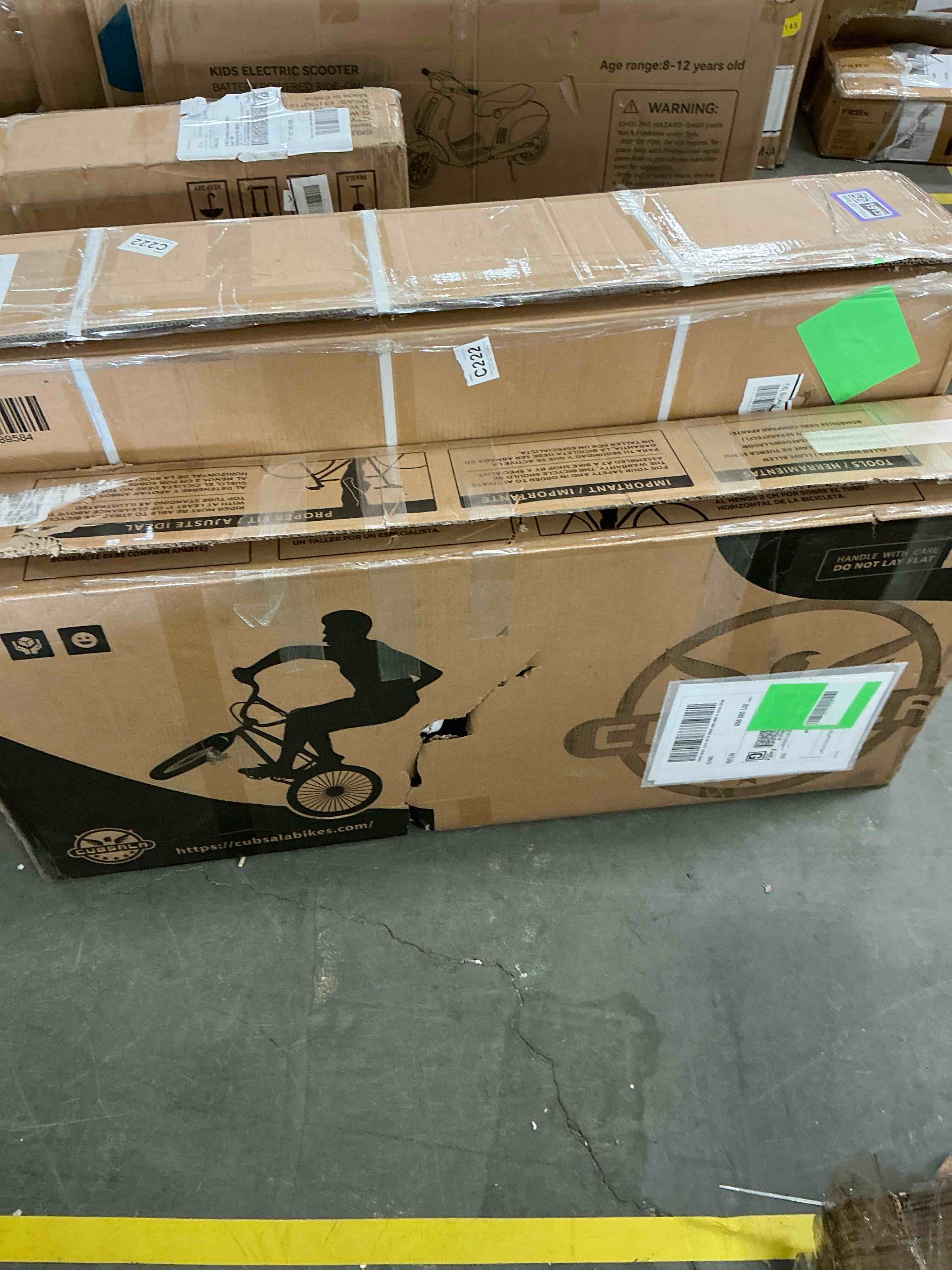 Condition photo showing Good Condition for cubsala 20 in Freestyle BMX Kids Bike for Age 6-14 Years Old Boys Girls , Black & Green