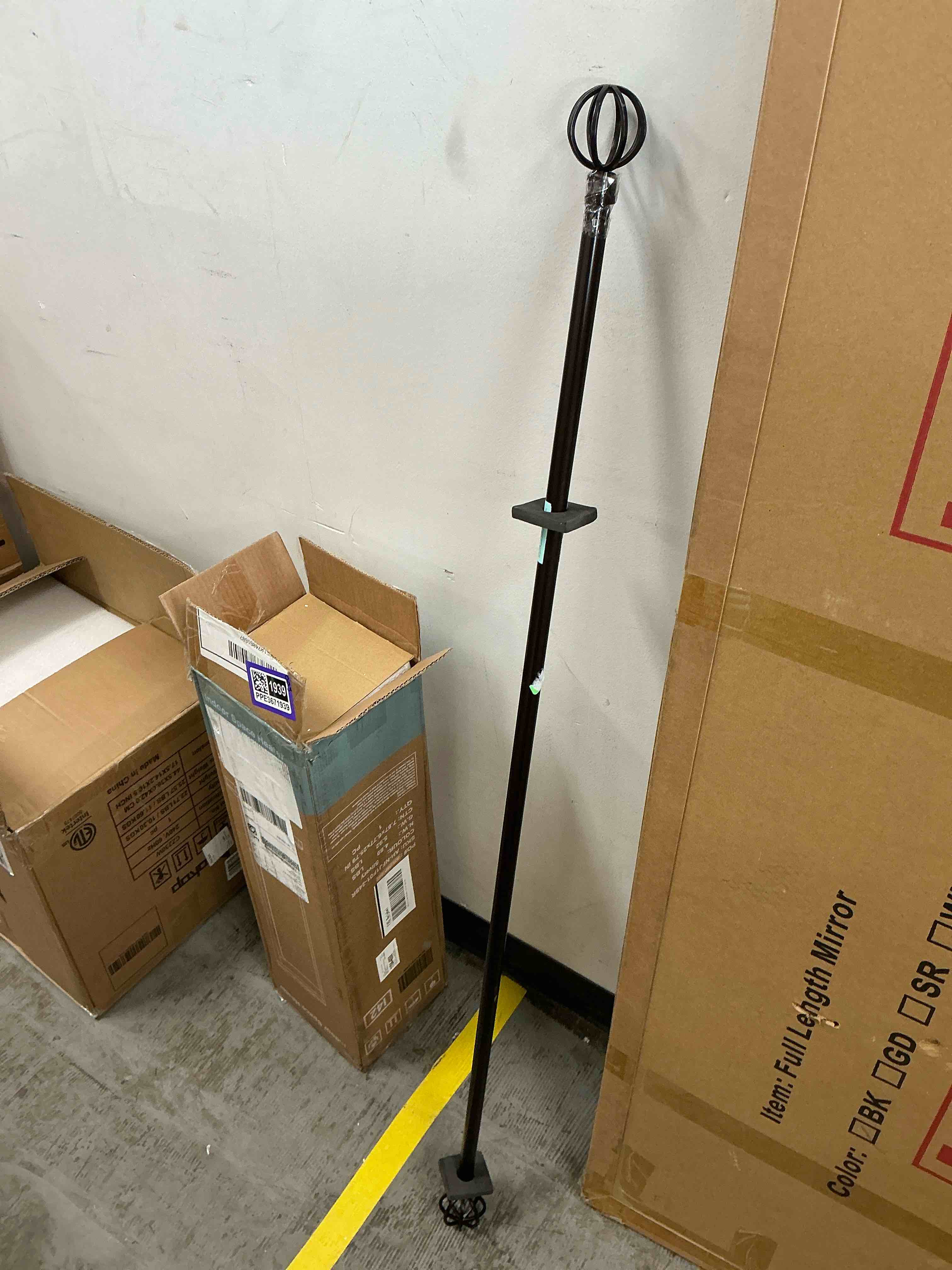 Condition photo showing As Is for Curtain Rods for Windows 28-48 Inch(2.3-4Ft), Matte Black Small Decorative Curtain Rod Adjustable, Heavy Duty 1 Inch Drapery Rod for Living Room Bedroom Kitchen Samll Windows