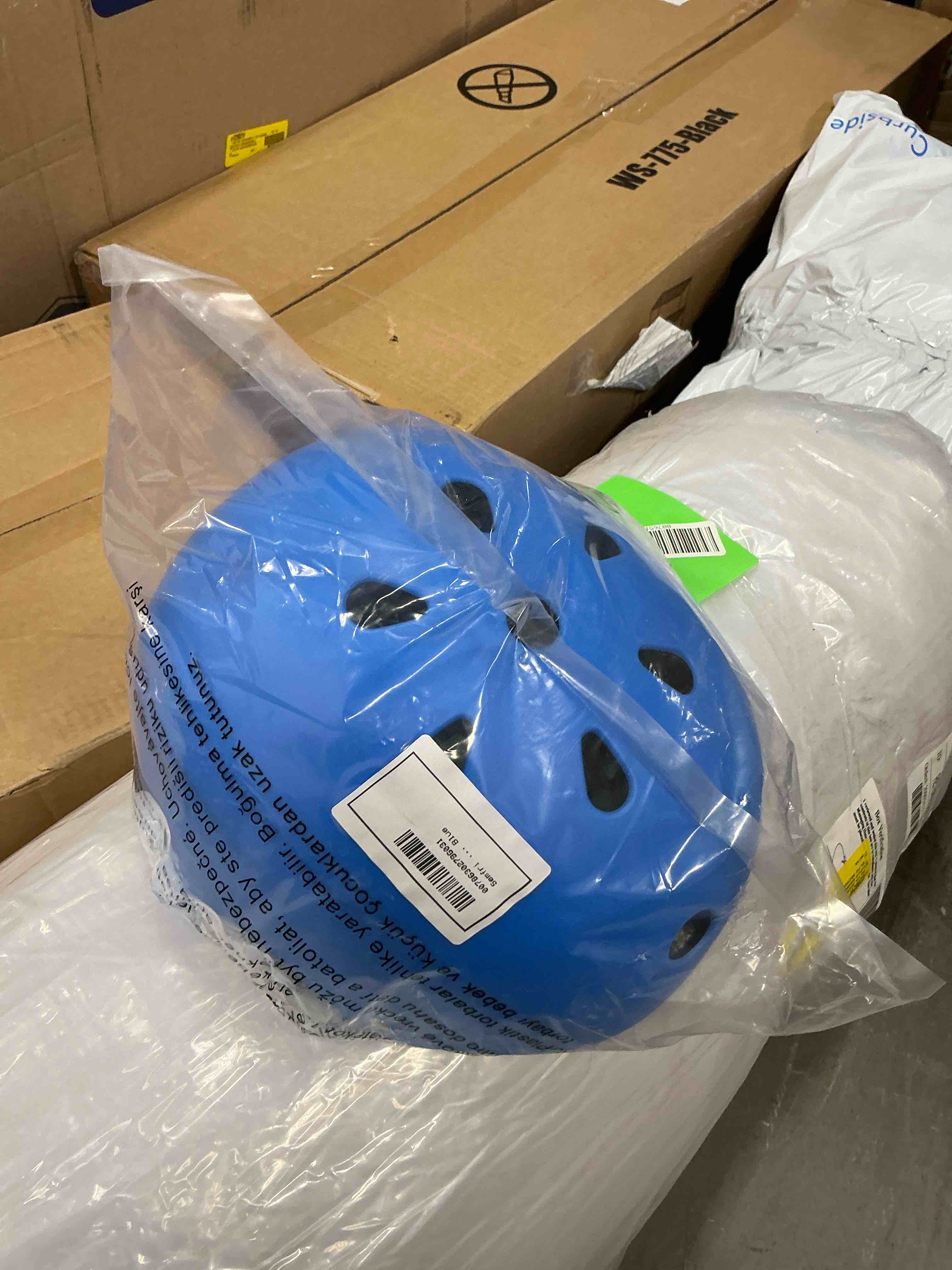 Condition photo showing New/Like New for Semfri Youth Bike Helmet 9-15 Years Old Adjustable for Boys & Girls Blue Skateboard Scooter Cycling Blue