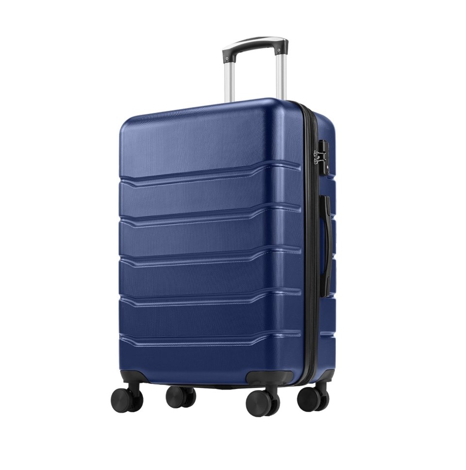 Condition photo showing Good Condition for edx Hardside Carry on Luggage with Spinner Wheels, Hard Shell ABS Suitcase, 20-Inch Lightweight Expandable Rolling Luggage, Blue