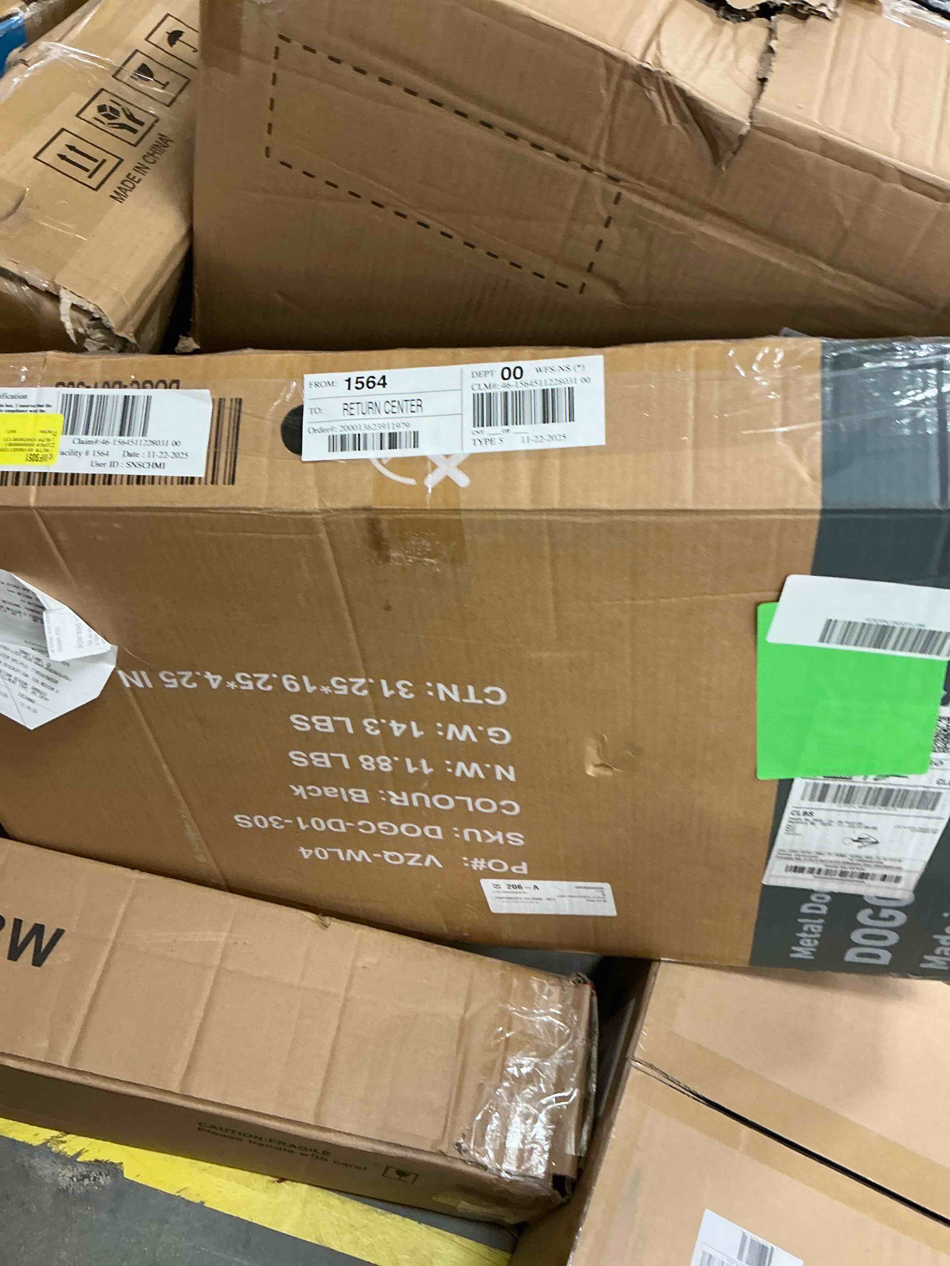 Condition photo showing Good Condition for EDX Medium Dog Crate with Divider Panel  30 Inch Double Door Folding Metal Wire Dog Cage with Plastic Leak-Proof Pan Tray