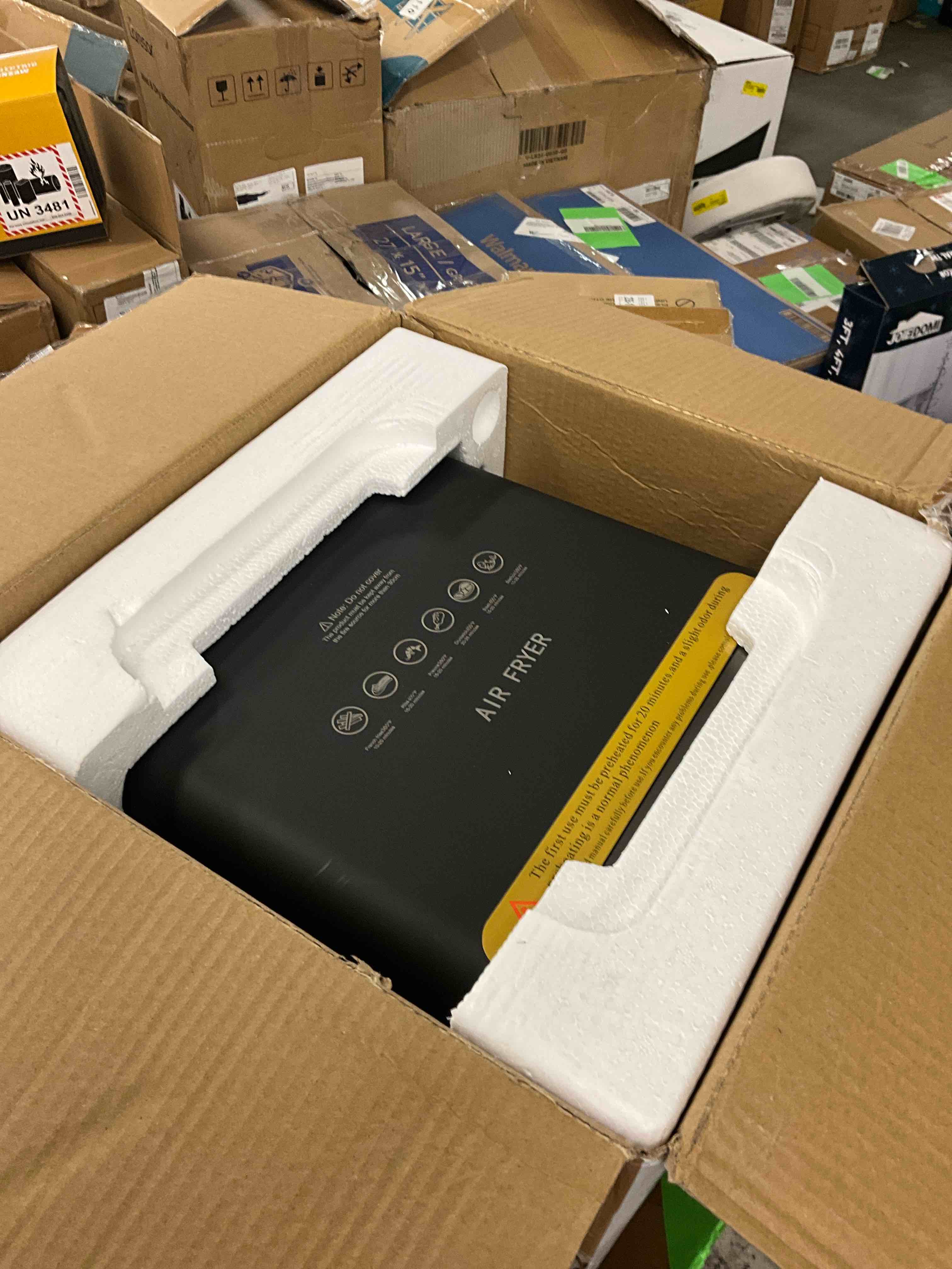 Condition photo showing Good Condition for 10QT Air Fryer, Convection Oven With 10 Preset Cooking Mode, Bake, Roast, Reheat, Broiler, Dehydrate, Toaster Baker, 85% Oil-Less, Visible Window and LED Digital Color Display