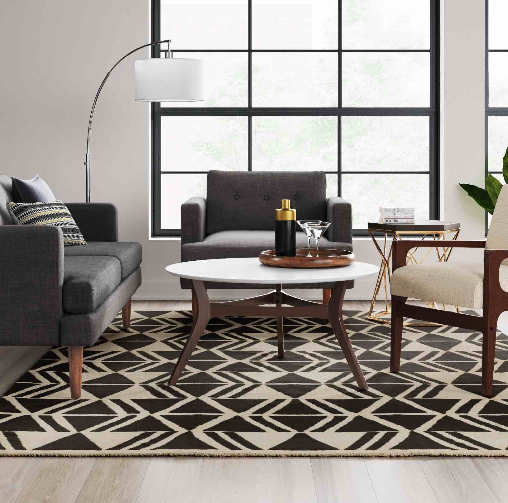 7'x10' Microplush Geo Knitted Area Rug - Threshold™