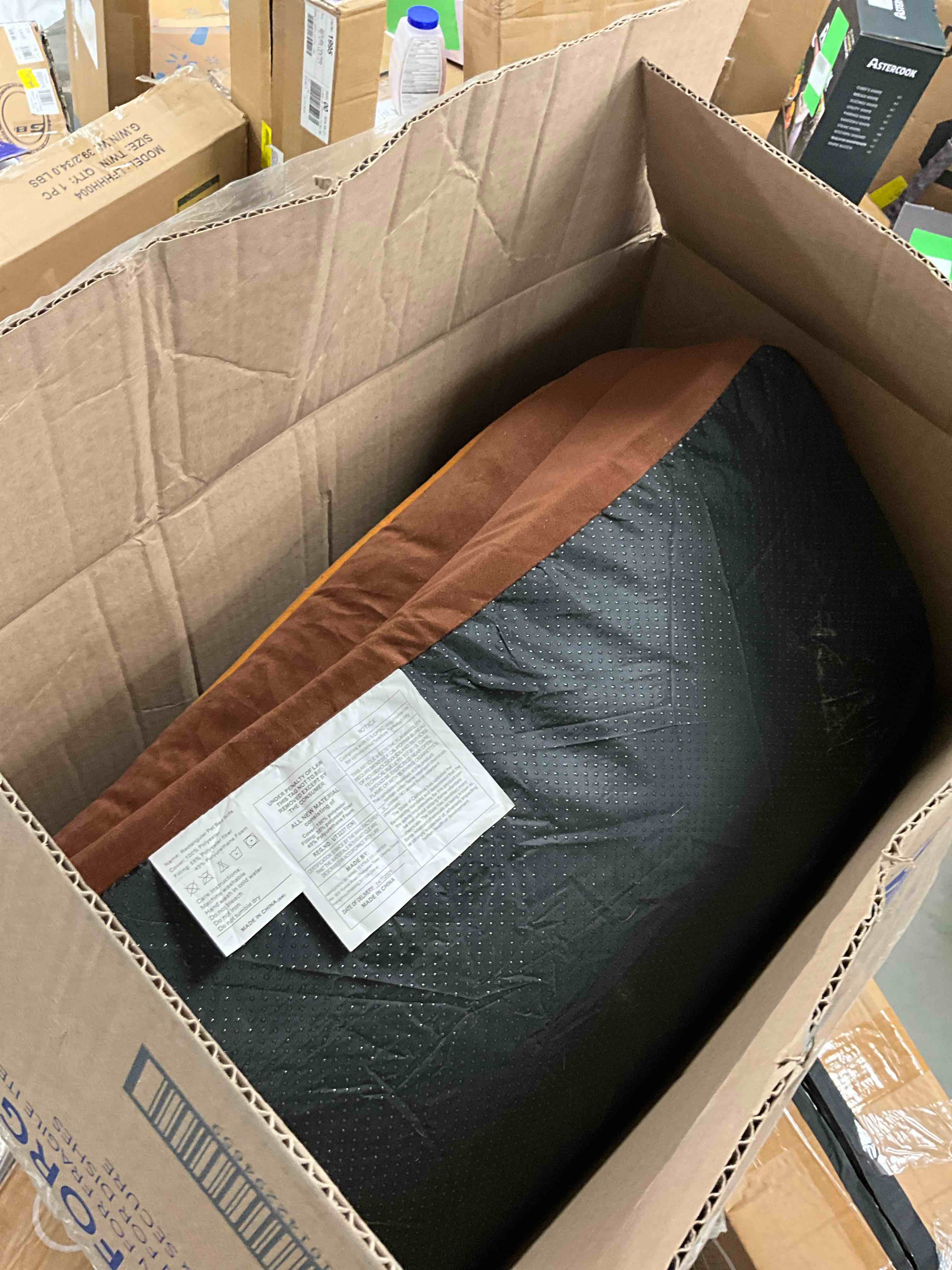 Condition photo showing Good Condition for EDX Dog Bed  35 x25  Large Orthopedic Dog Sofa Bed  Supportive Foam Pet Couch Bed with Removable Washable Cover  Brown