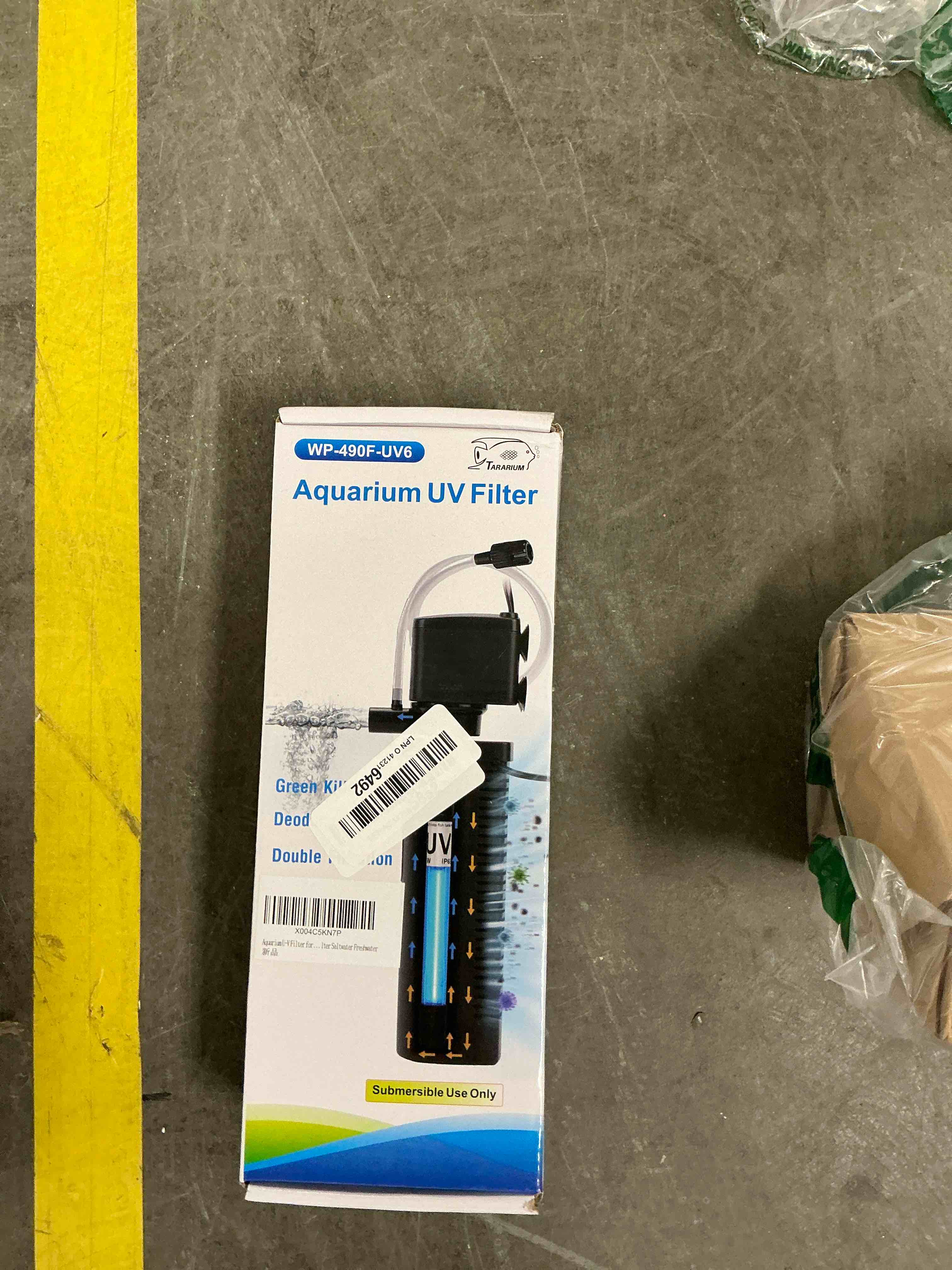 Condition photo showing Good Condition for Aquarium Filter U-V w/Scientific 3,6,12,24H Timer 200GPH for 20-75Gal Fish Turtle Tank Bio Sponge Internal Filter Power Pump Deodorization Saltwater Freshwater Killing Green Clean Machine Air Supply Powerful for 20-75 Gallon w/ Timer