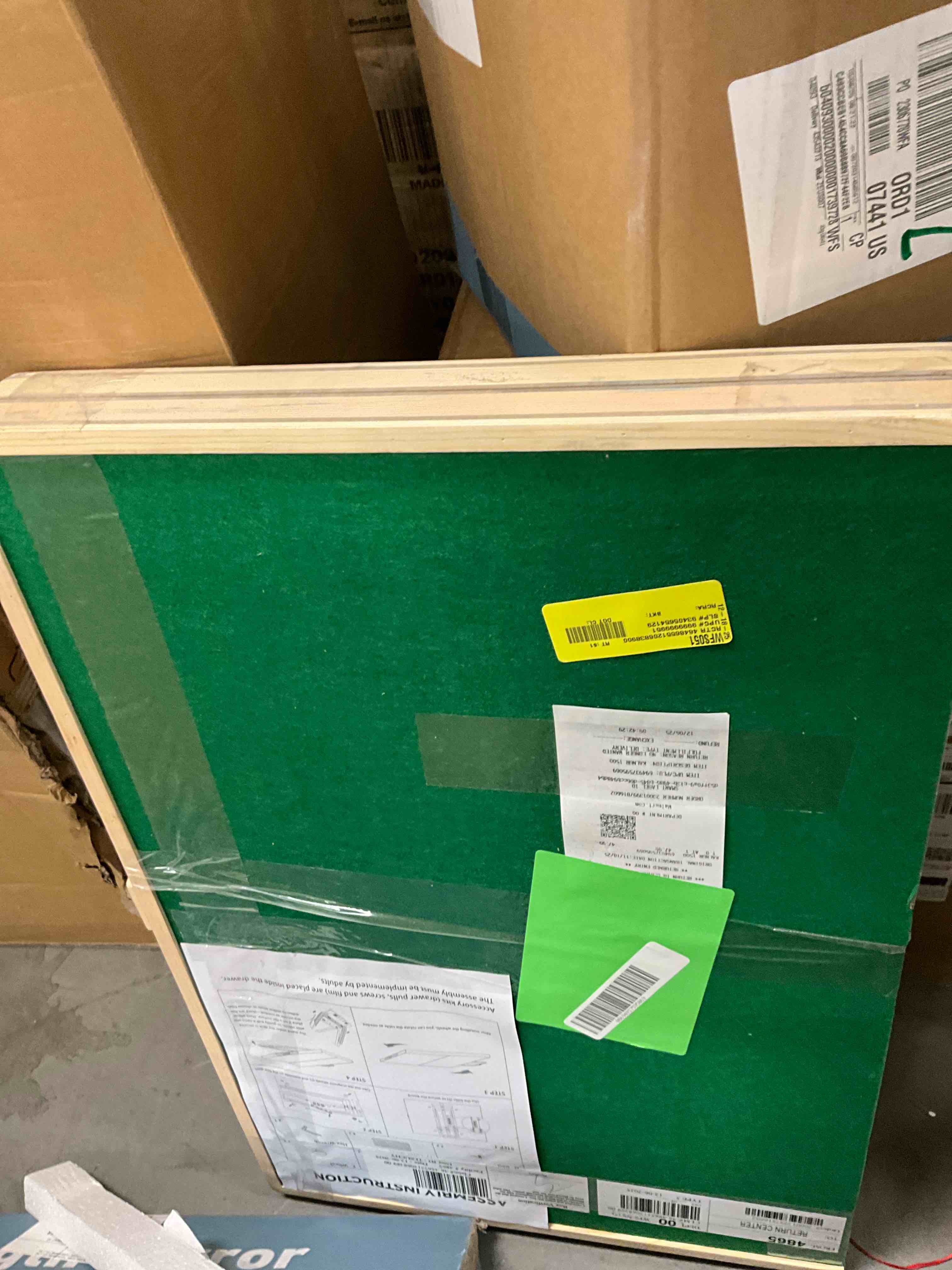 Condition photo showing Good Condition for KALNUR 1500 Pieces 2-in-1 Tilting & Rotating Puzzle Board for Adults Gifts, Wooden Jigsaw Puzzle Table with 2 Drawers, Portable Board with Lazy Susan and Cover, 25.2" x 34.2"