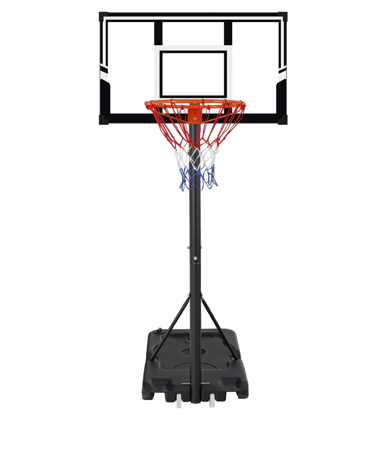 Portable Basketball Hoop Outdoor, SEGMART 4.9Ft-10Ft Height Adjustable Swimming Pool Basketball Hoop Goal System with PE Backboard for Kids Youth Adults Play in Backyard/Courts/Indoor