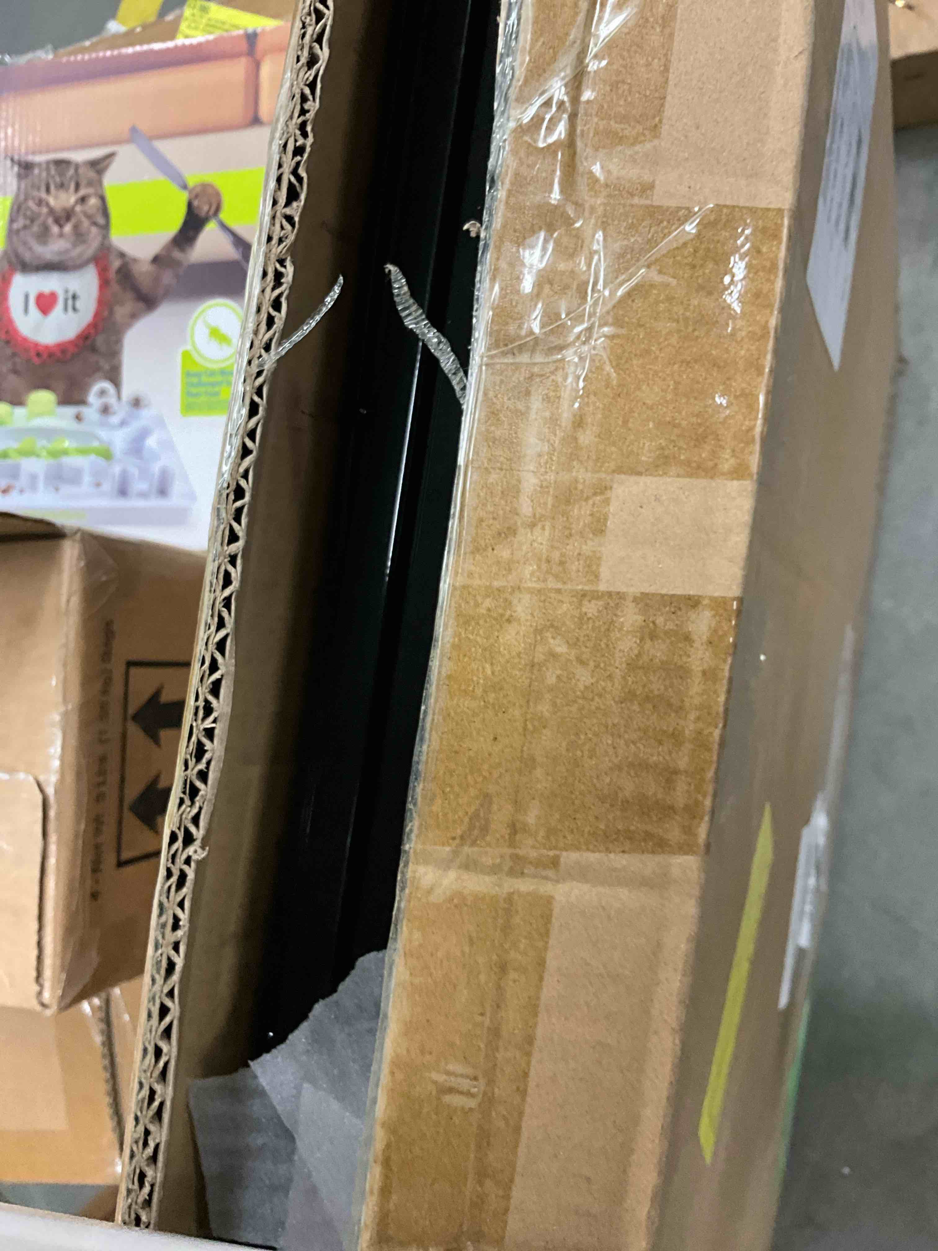 Condition photo showing Good Condition for Large Dog Cage 48" Dog Kennel for Medium Dogs Puppy Dog Playpen with Top, Pet Cage, Indoor, Black.48"L x 26.3"W x 23.8"H.